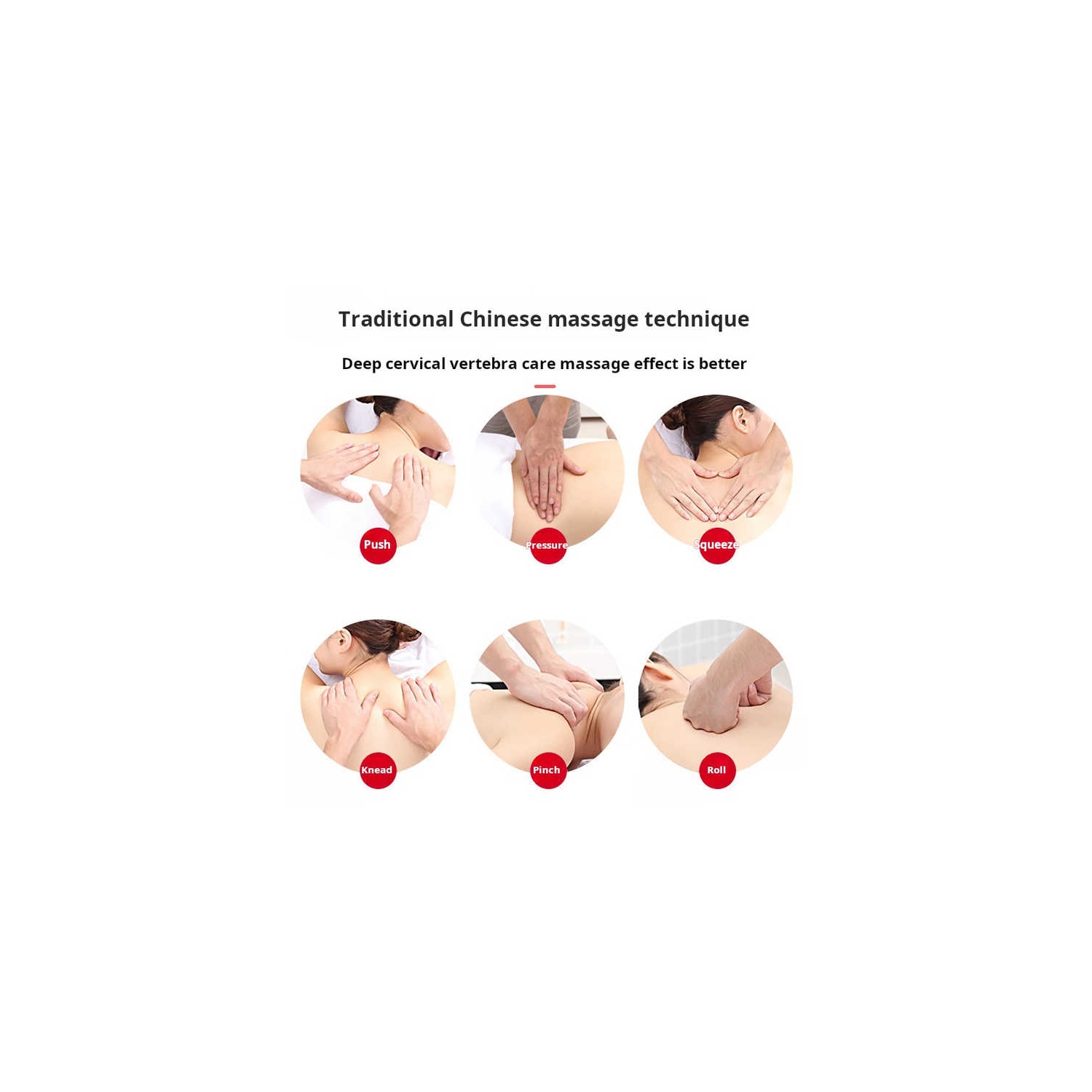 Neck protector household cervical massager neck massager hot compress neck massager-820 white