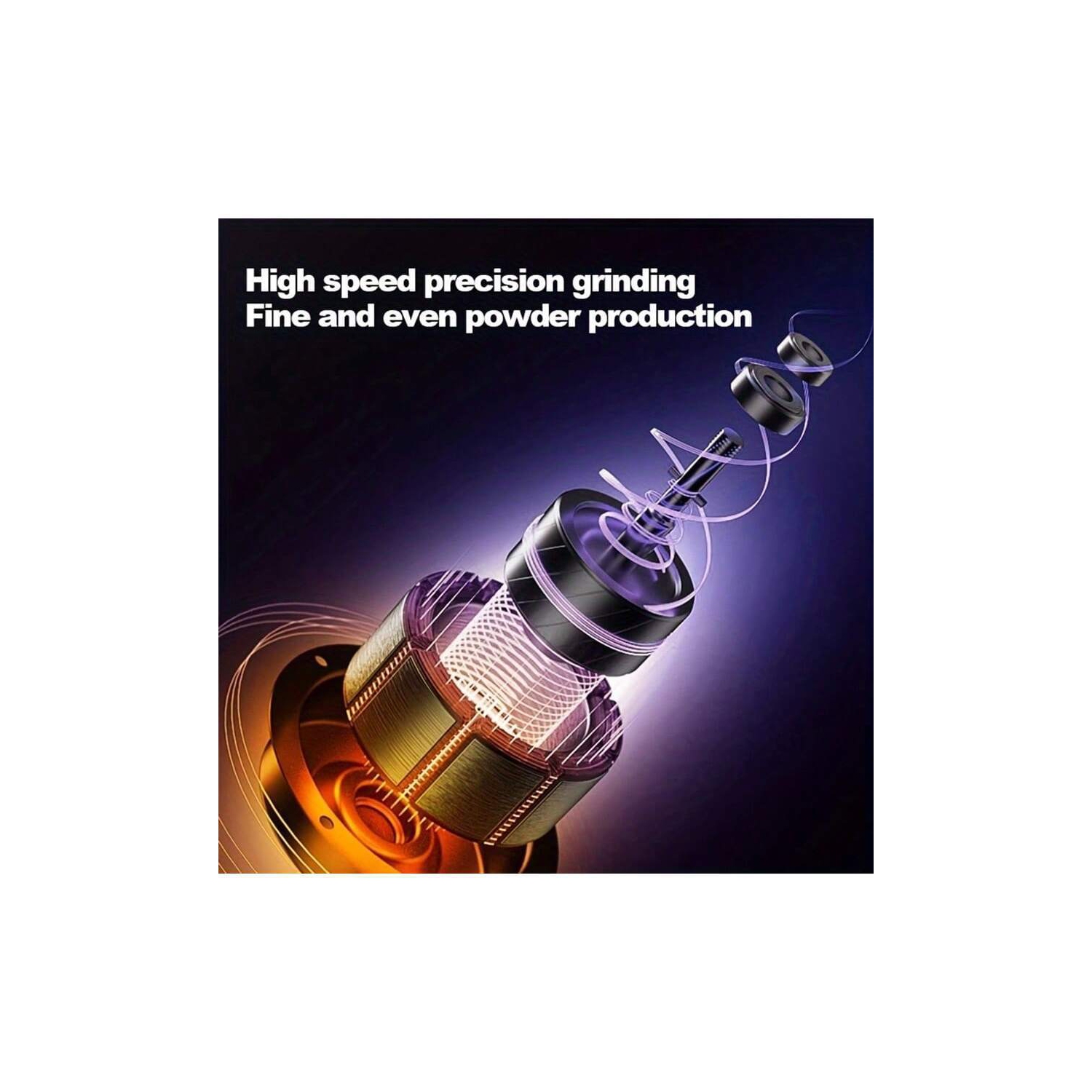 Automatic powder grinder, portable grain dry grinder, food bean grinder seasoning grinder