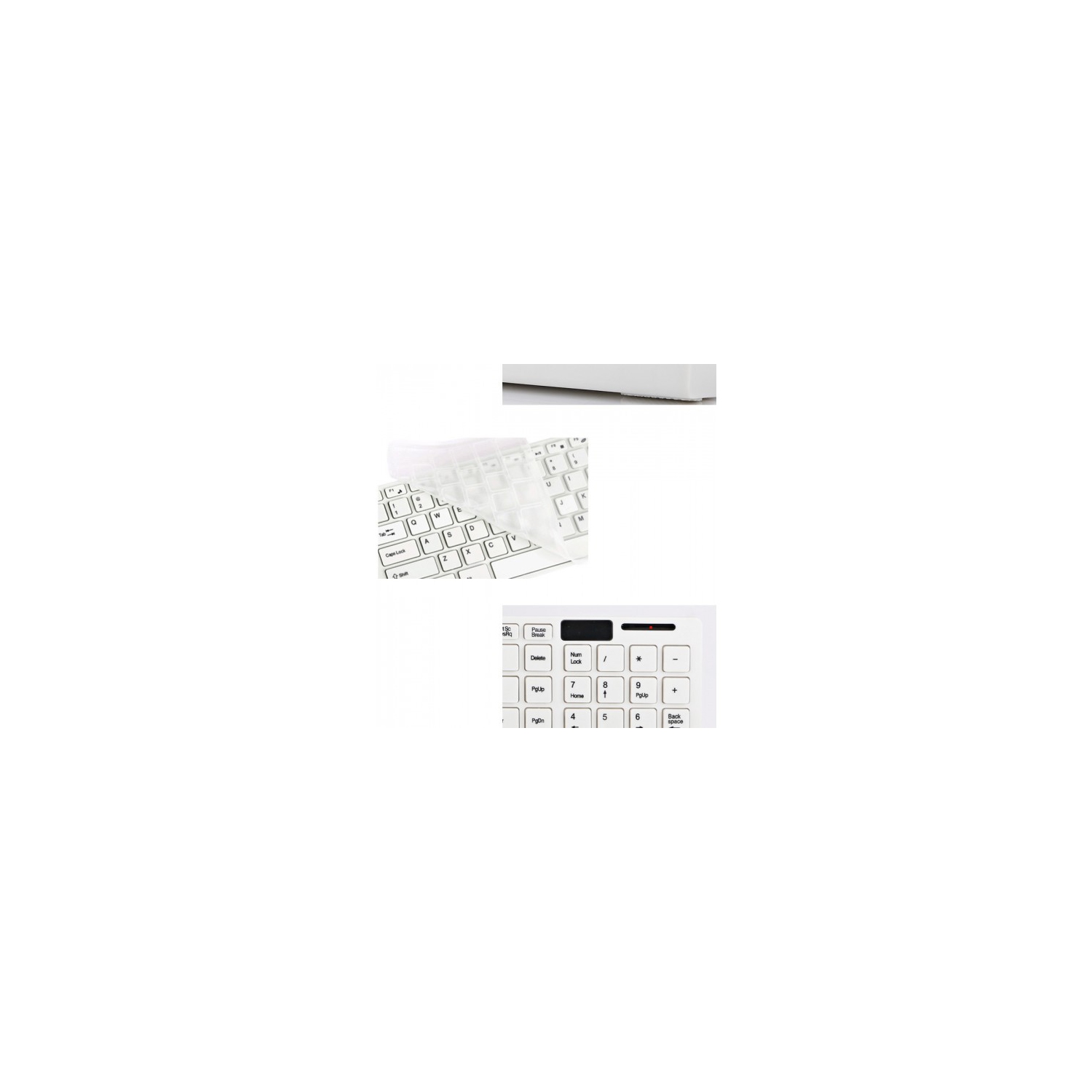 Ultra-Thin Wireless Combo with KB Cover, white