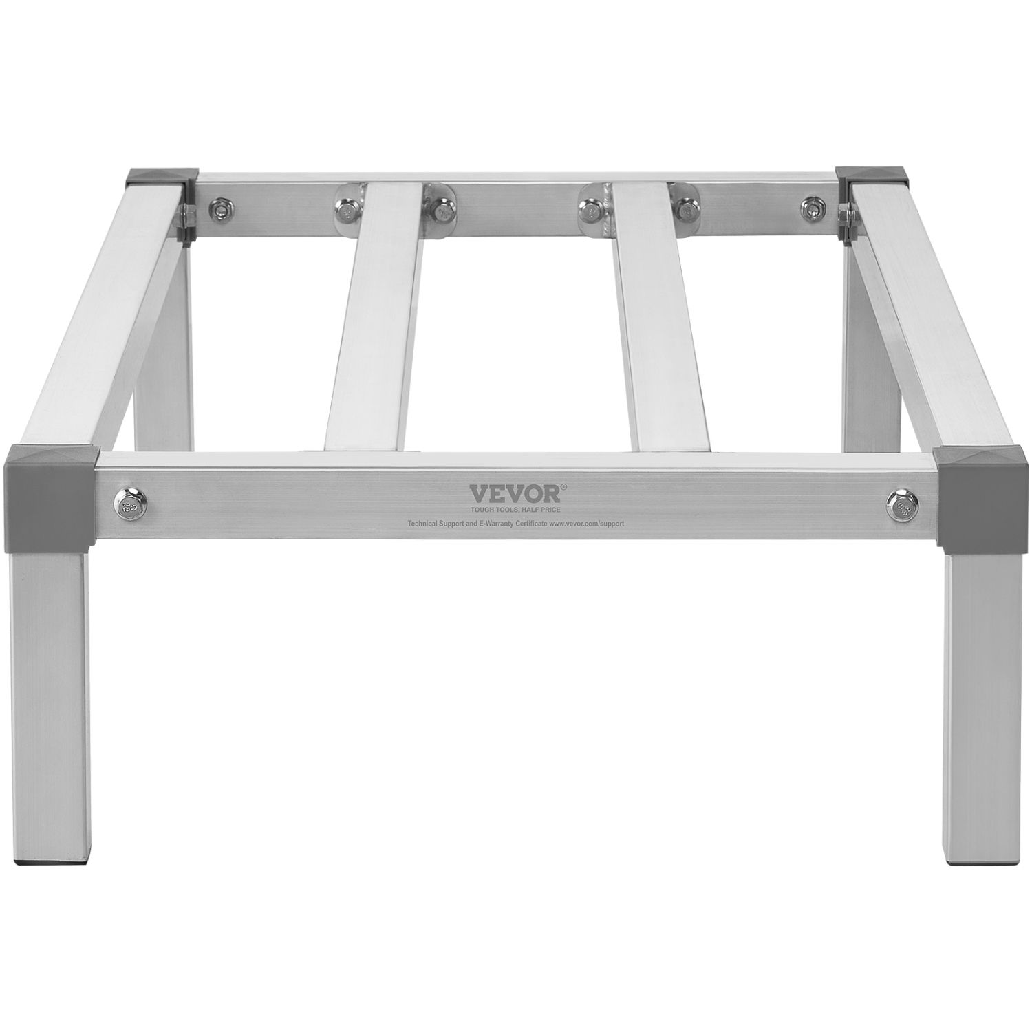 VEVOR 36" x 20" Aluminum Dunnage Rack, Commercial Food Floor Rack, 8" Off the Floor, 1000 lbs Capacity All-Welded Storage Rack, for Storage in