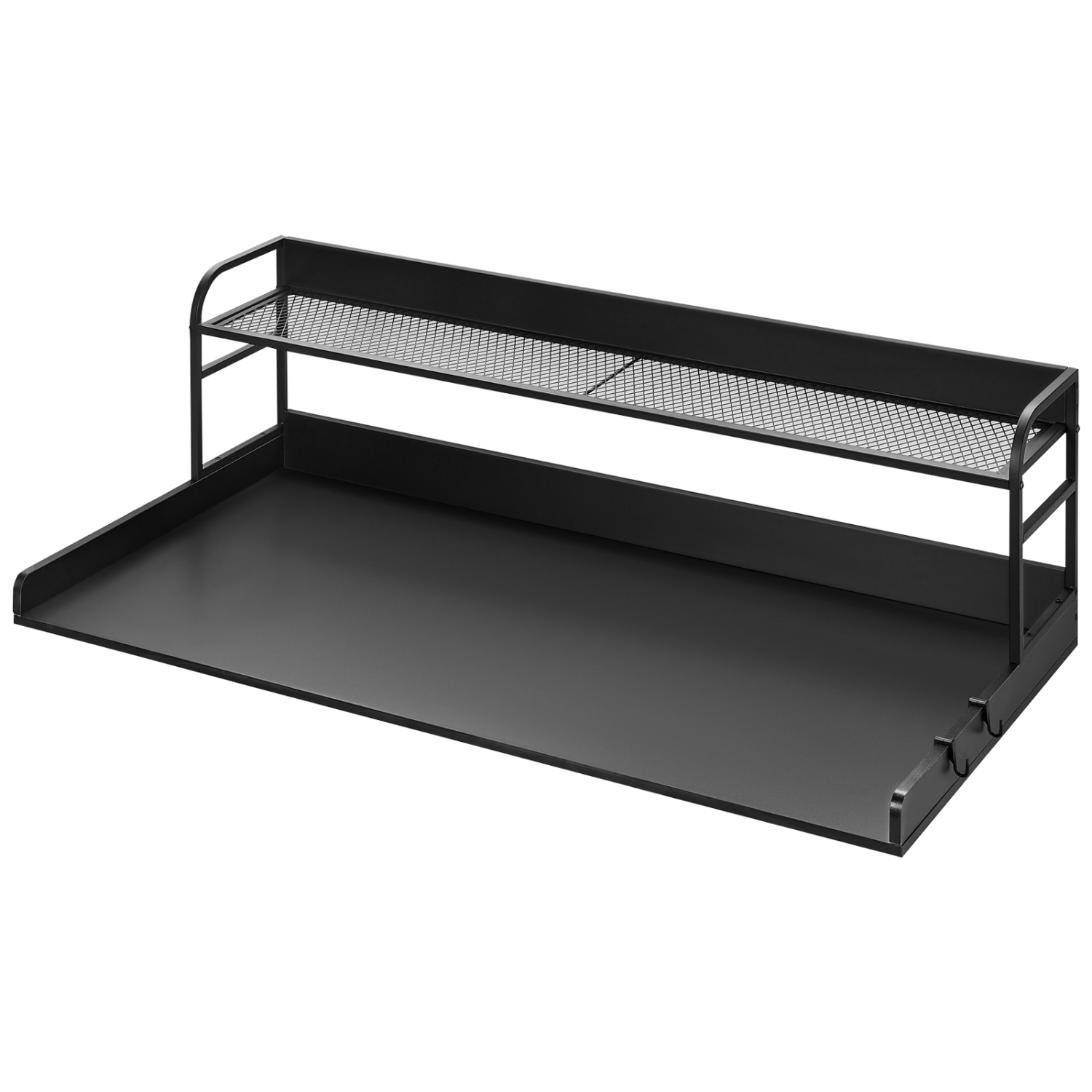 VEVOR 54" x 27" Washer Dryer Countertop with 2-Tier Shelf,Wooden Washer and Dryer Countertop with Anti-Slip Pads,Water-Resistant Laundry Topper Cover