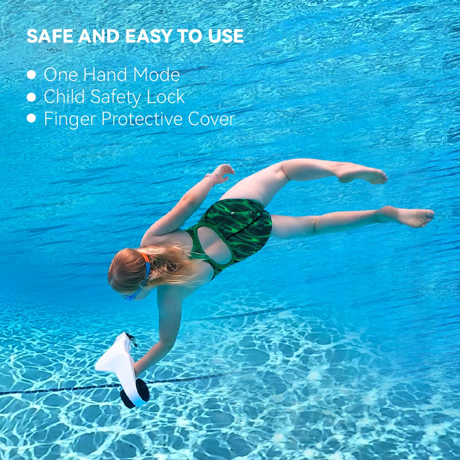 Trottinette sous-marine de Manta - 40&nbsp;M avec 3 vitesses, compatible avec la caméra