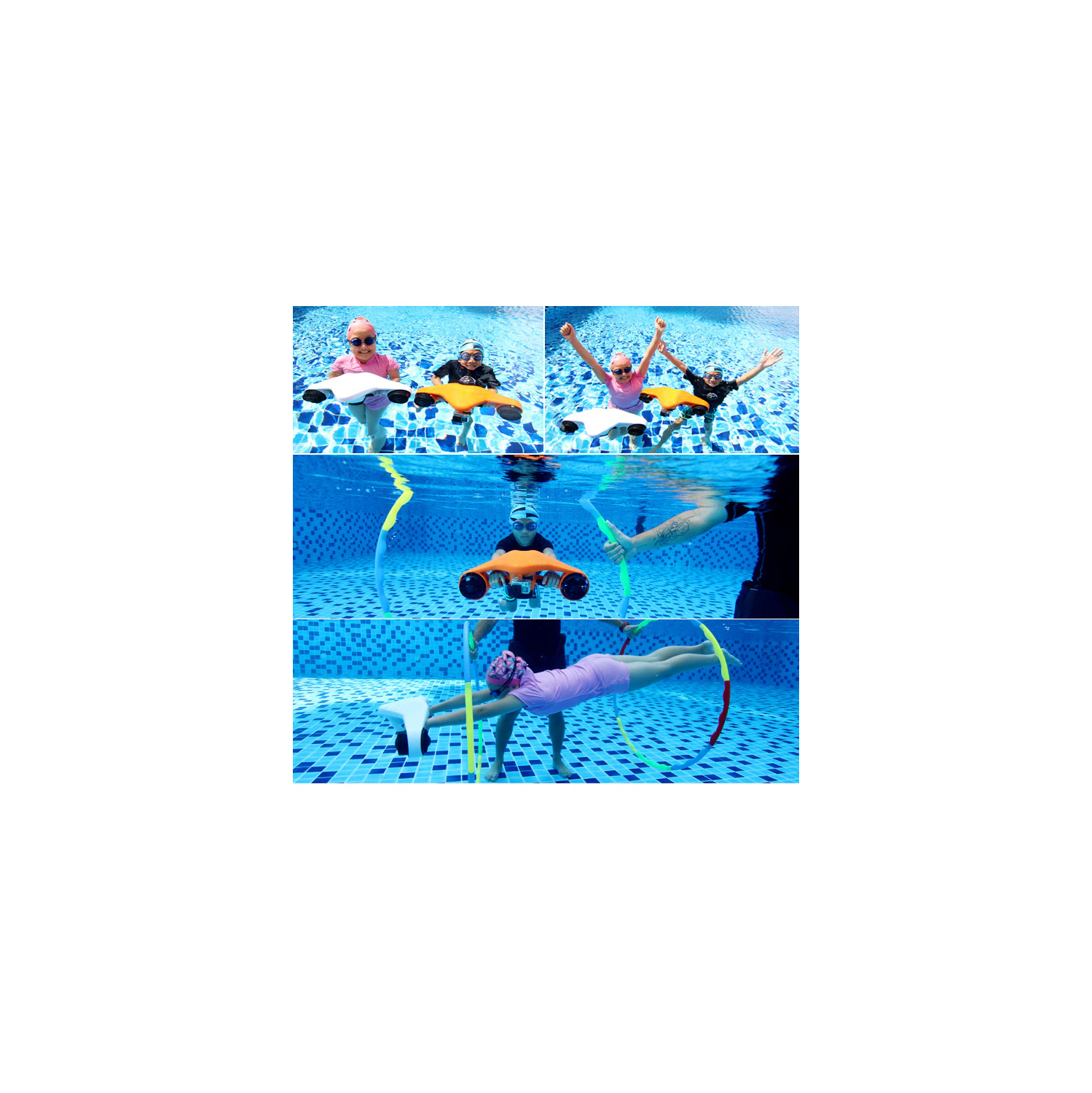 Manta Sea Scooter - 40M Underwater Scooter with 3-Speed Compatible with Camera