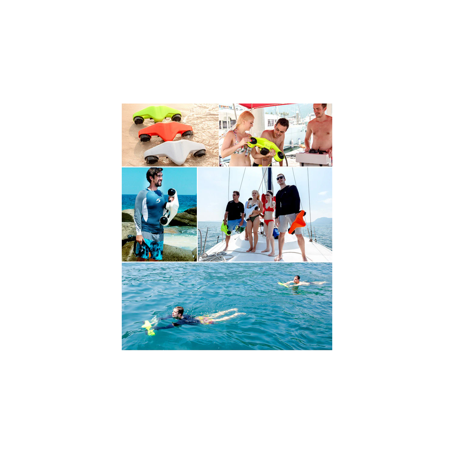 Manta Sea Scooter - 40M Underwater Scooter with 3-Speed Compatible with Camera