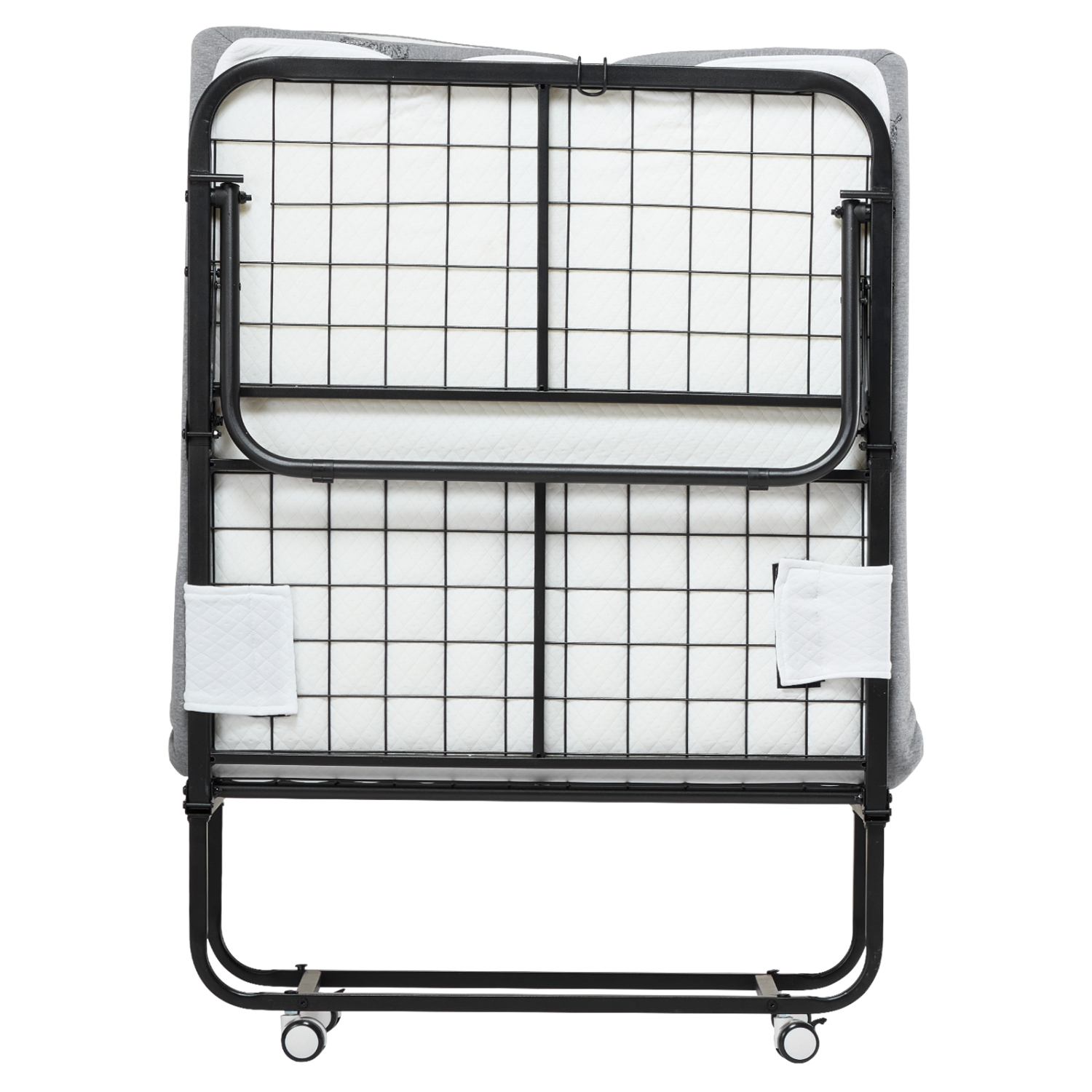 VEVOR 31 in x 75 in Rollaway Bed, Folding Bed with 4 in Mattress, Twin Size Foldable Bed with Sturdy Metal Frame & Memory Foam Mattress, Portable