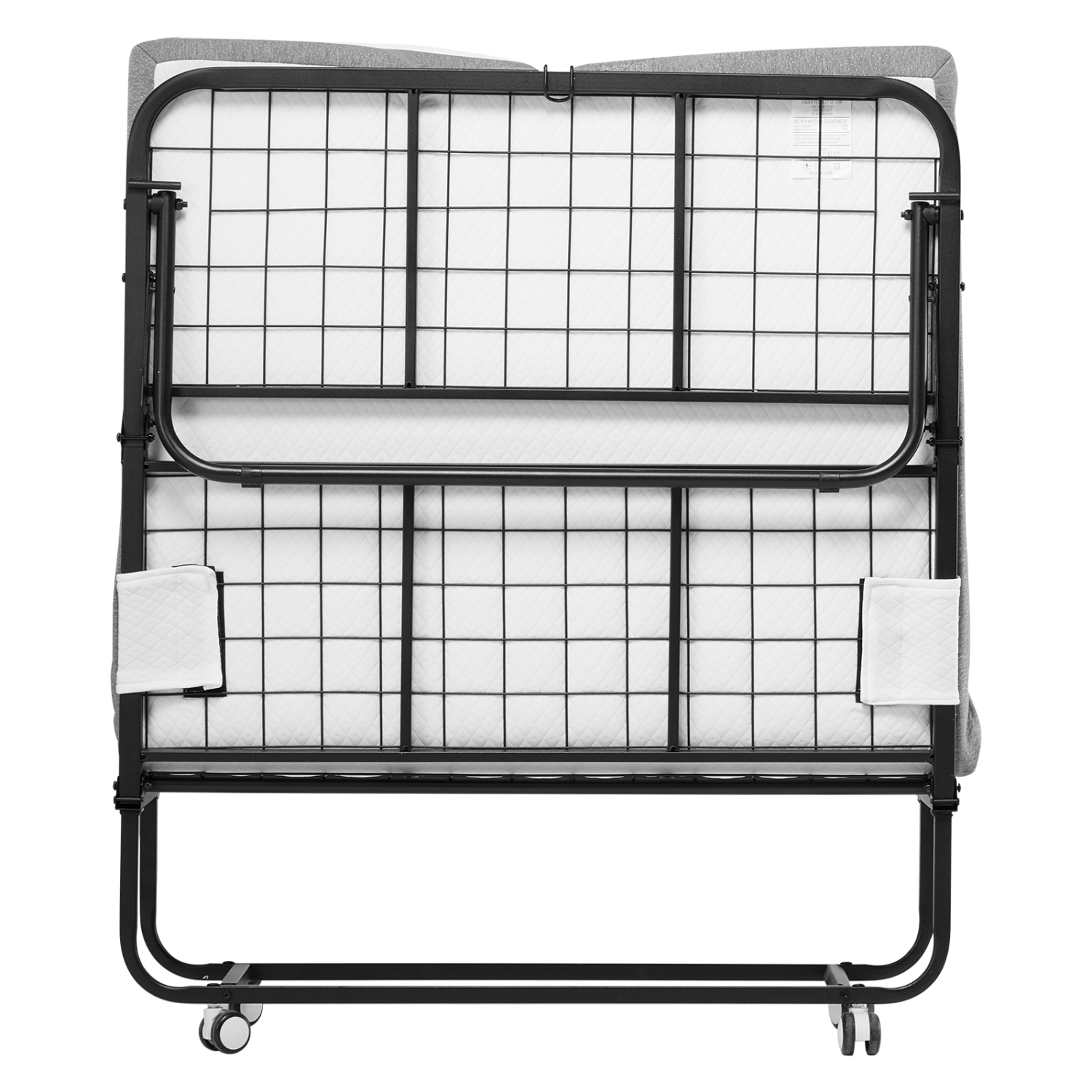 Lit escamotable VEVOR 38 x 75&nbsp;po, lit pliant avec matelas 5&nbsp;po, lit jumeau pliable avec cadre en métal robuste et matelas en mousse à