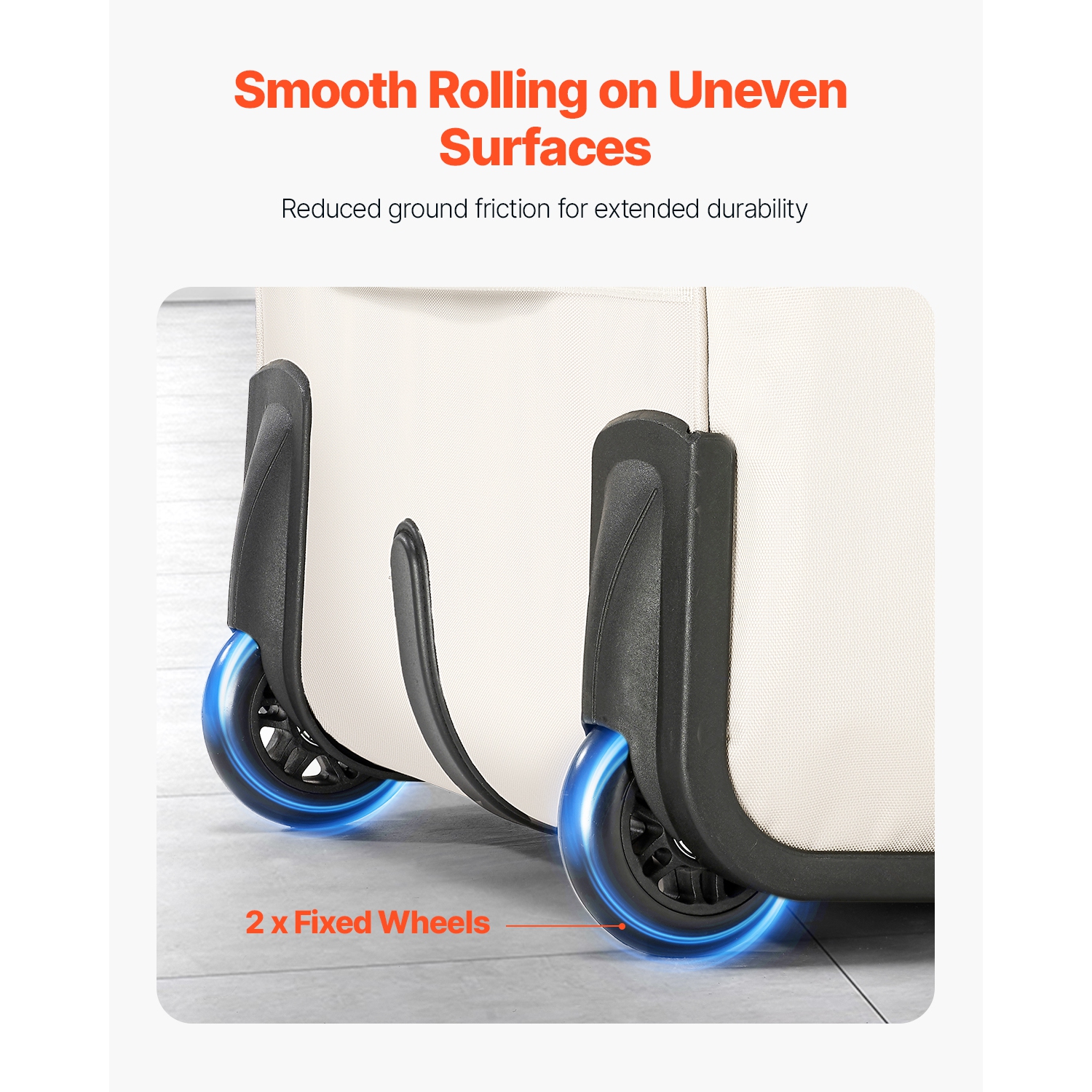 VEVOR Rolling Laptop Bag, Fits Up to 15.6 Inch Laptop, Wheeled Briefcase, Roller Computer Tote Bag with 2 Fixed Wheels & Telescoping Handle, Laptop