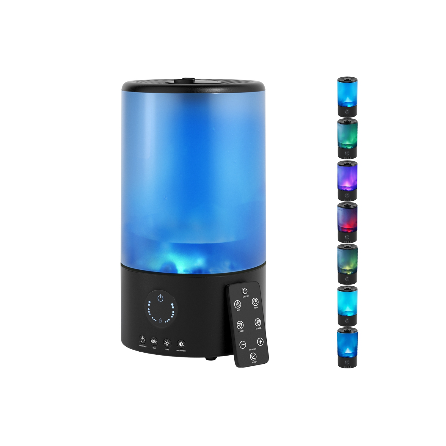 3.2L Cool Mist Humidifier for Bedroom, Baby Nursery & Plants – Quiet Ultrasonic Humidifier with 360° Nozzle, Auto Shut-Off & 7-Color Night Light, Up