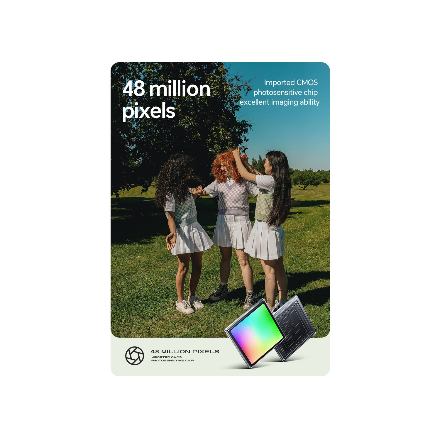 CCD digital camera HD portable ordinary digital camera home selfie card machine 8 million pixels suitable for travel, vlog - green