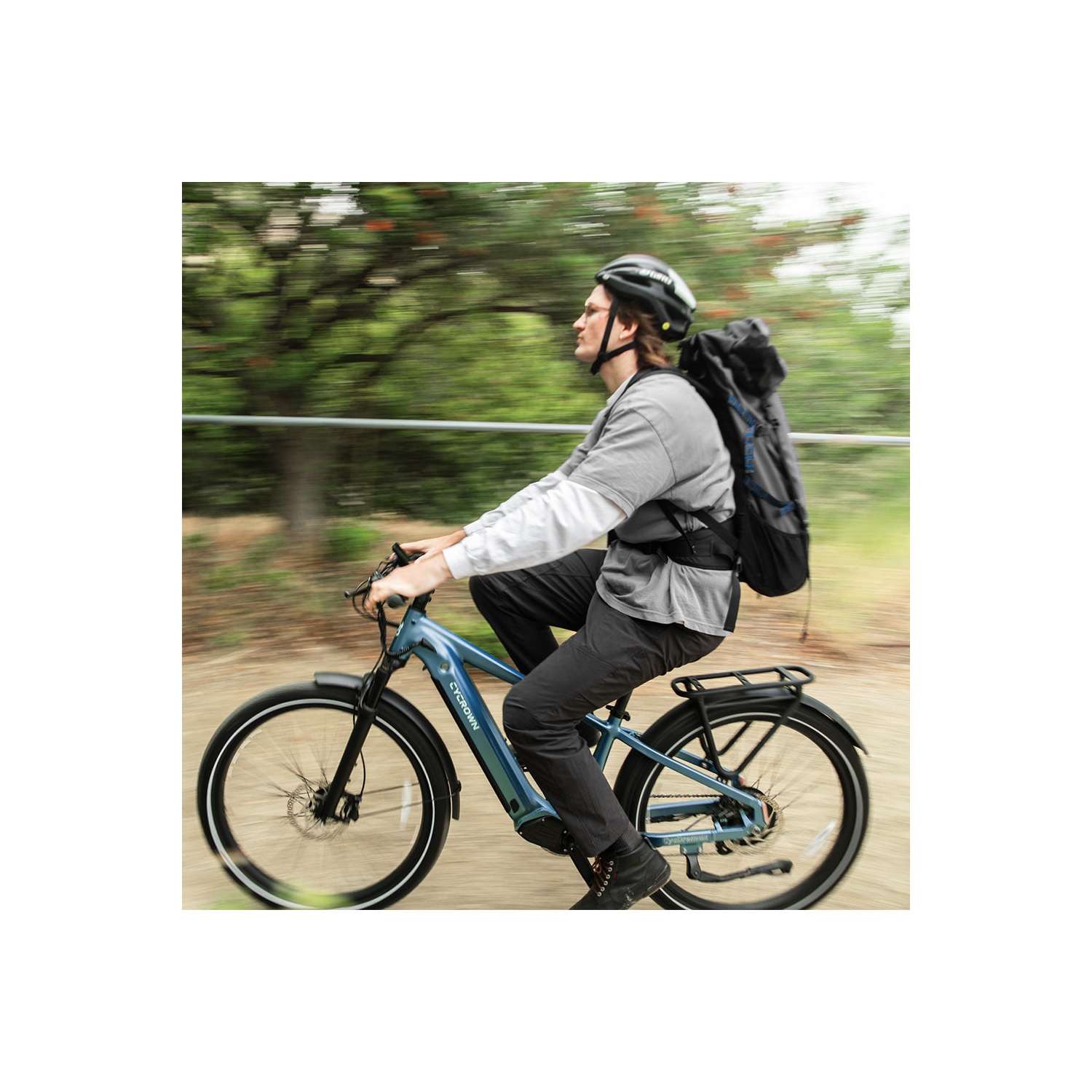 Vélo électrique de trajet Dremax de CyCrown - Gris