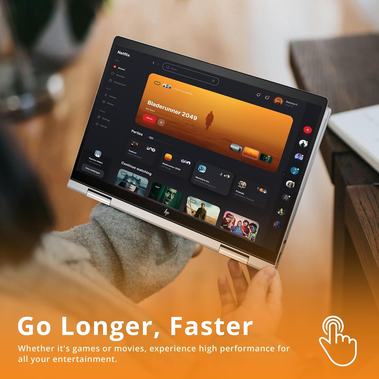 Open Box - HP Envy x360 2-in-1 14" FHD Touchscreen Laptop, Intel 7 150U, 1TB PCIe SSD, 16GB RAM, Backlit Keyboard, Fingerprint Reader, Webcam, Wi-Fi