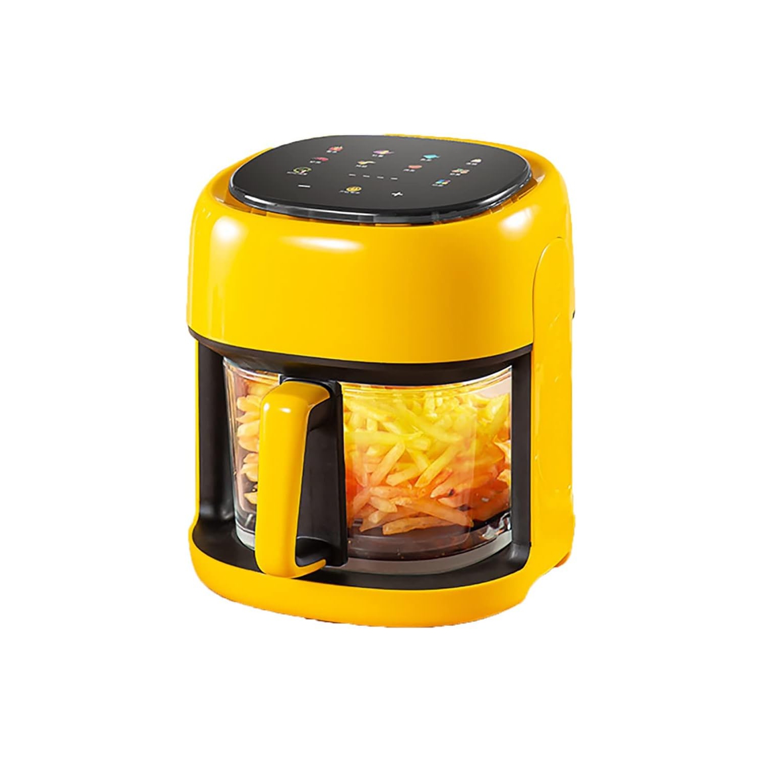 Friteuse à air chaud haute puissance 4,5&nbsp;L Home use friteuse électrique multifonctionnelle sans huile - Jaune 1350&nbsp;W