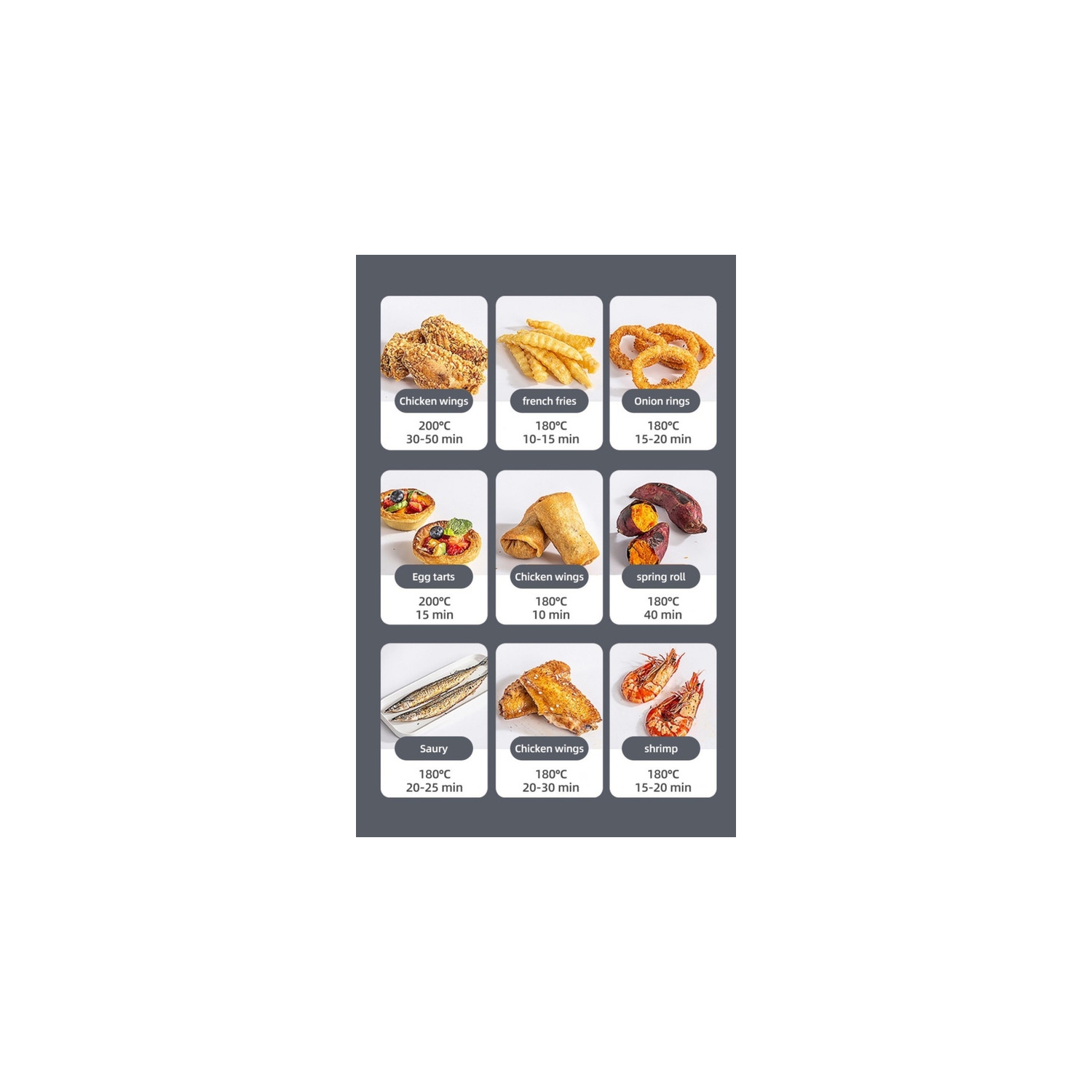 9L large capacity visual air fryer | 1350W fast heating + smart menu 3 grilling modes