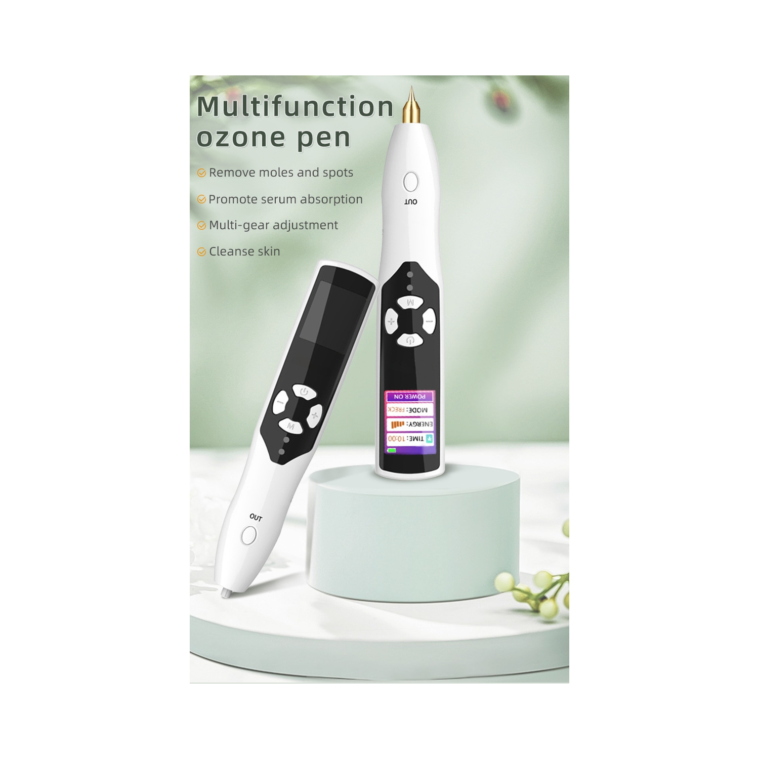 Multifunctional plasma spot removal pen - ozone wrinkle removal, mole removal, dark spot removal, home portable electric skin care beauty instrument,