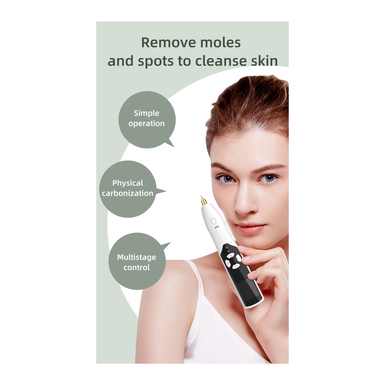 Multifunctional plasma spot removal pen - ozone wrinkle removal, mole removal, dark spot removal, home portable electric skin care beauty instrument,