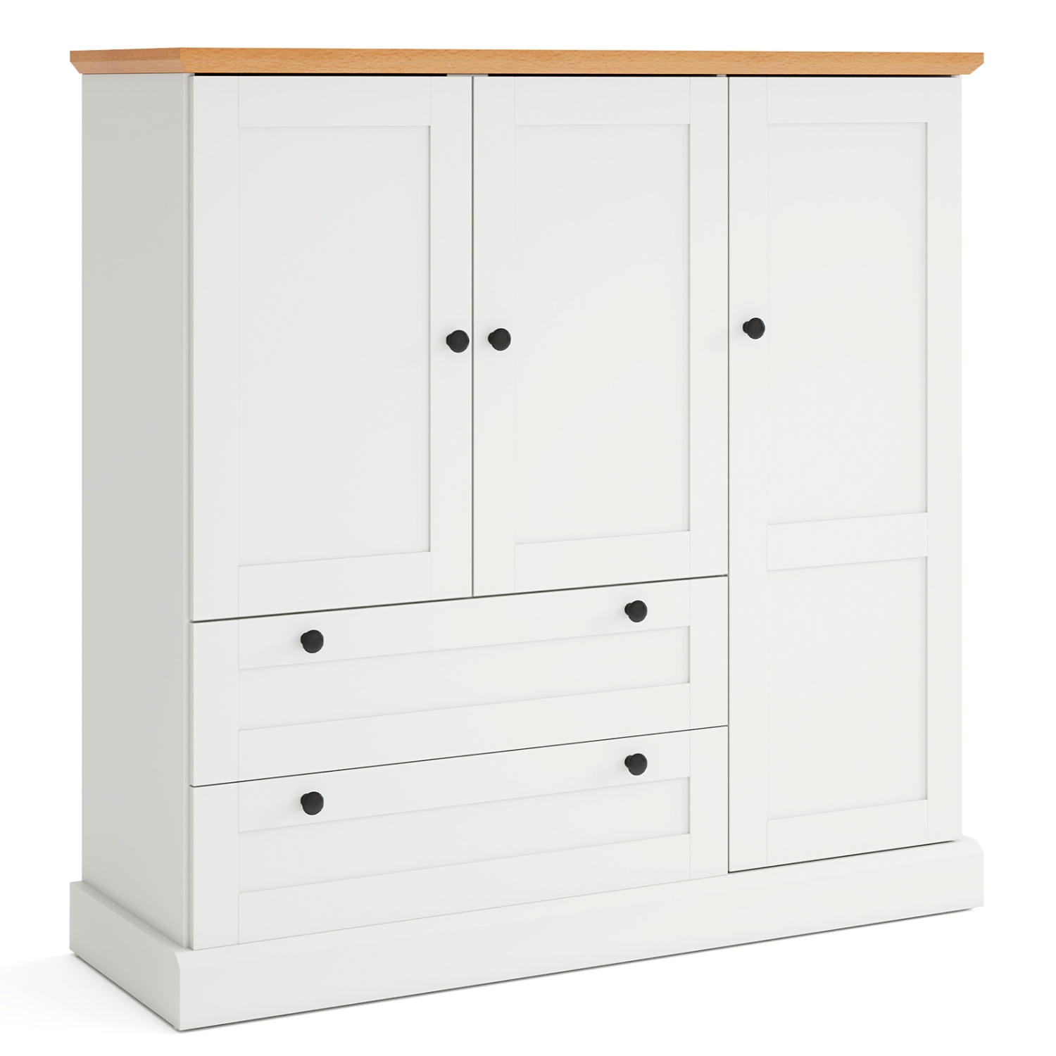 Gymax Sideboard Buffet Cabinet Kitchen Pantry Hutch Storage Cabinet Farmhouse Credenza