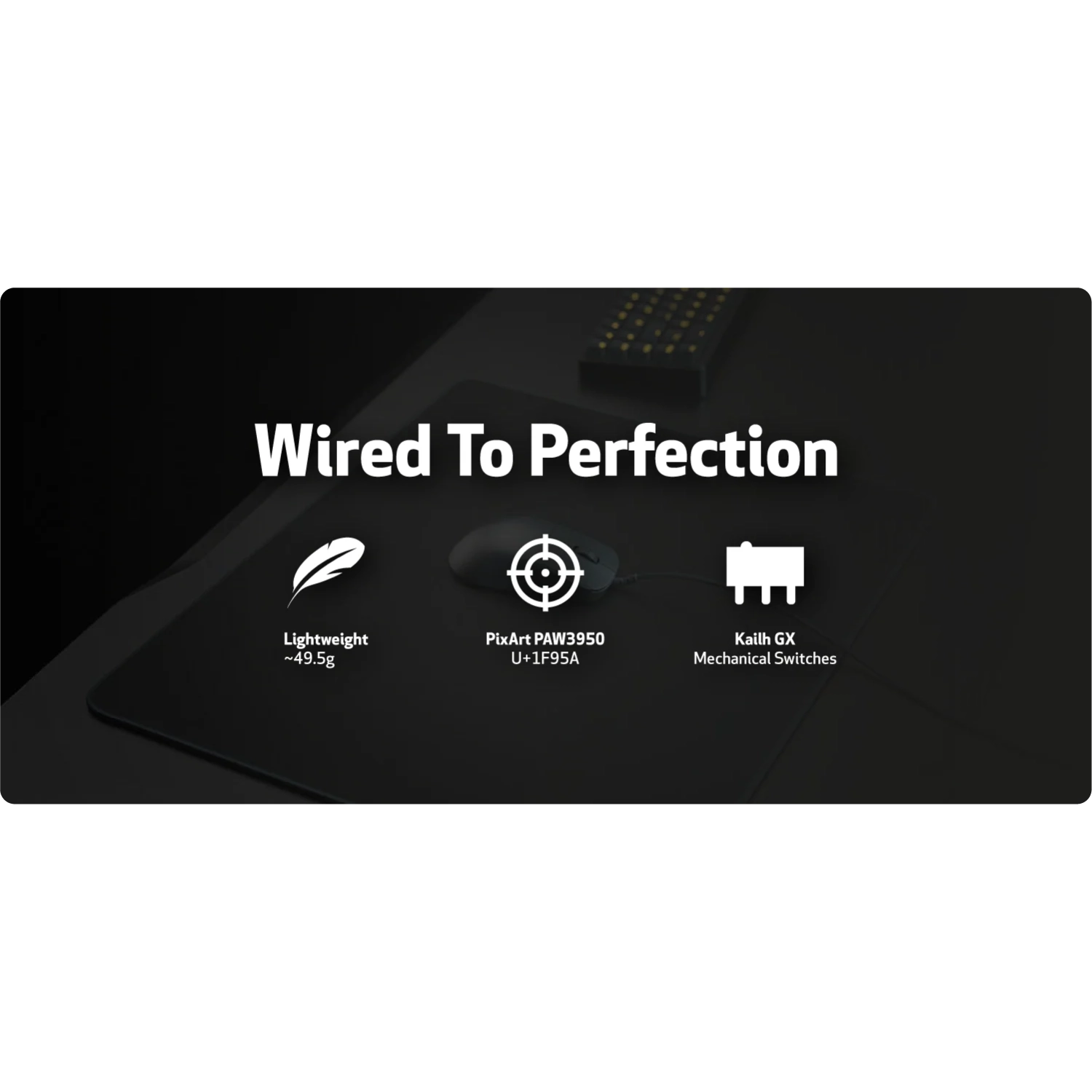 End Game Gear OP1 8K v2 Wired Optical Gaming Mouse - Lightweight 49.5g, 30000 DPI, Dark Frost