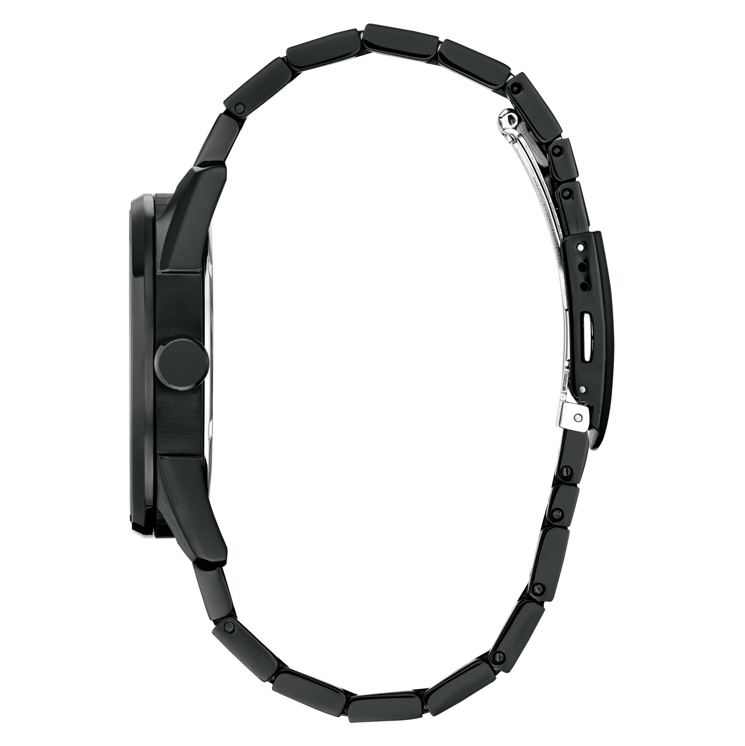 Marvel – Montre Hulk Eco-Drive 42 mm, boîtier et bracelet inox noir, cadran noir