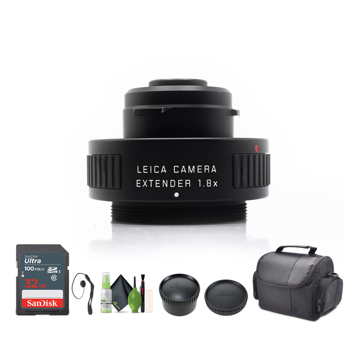 Leica 1.8x Extender for APO-Televid 65 mm or 82 mm Angled Spotting Scope + Bundle
