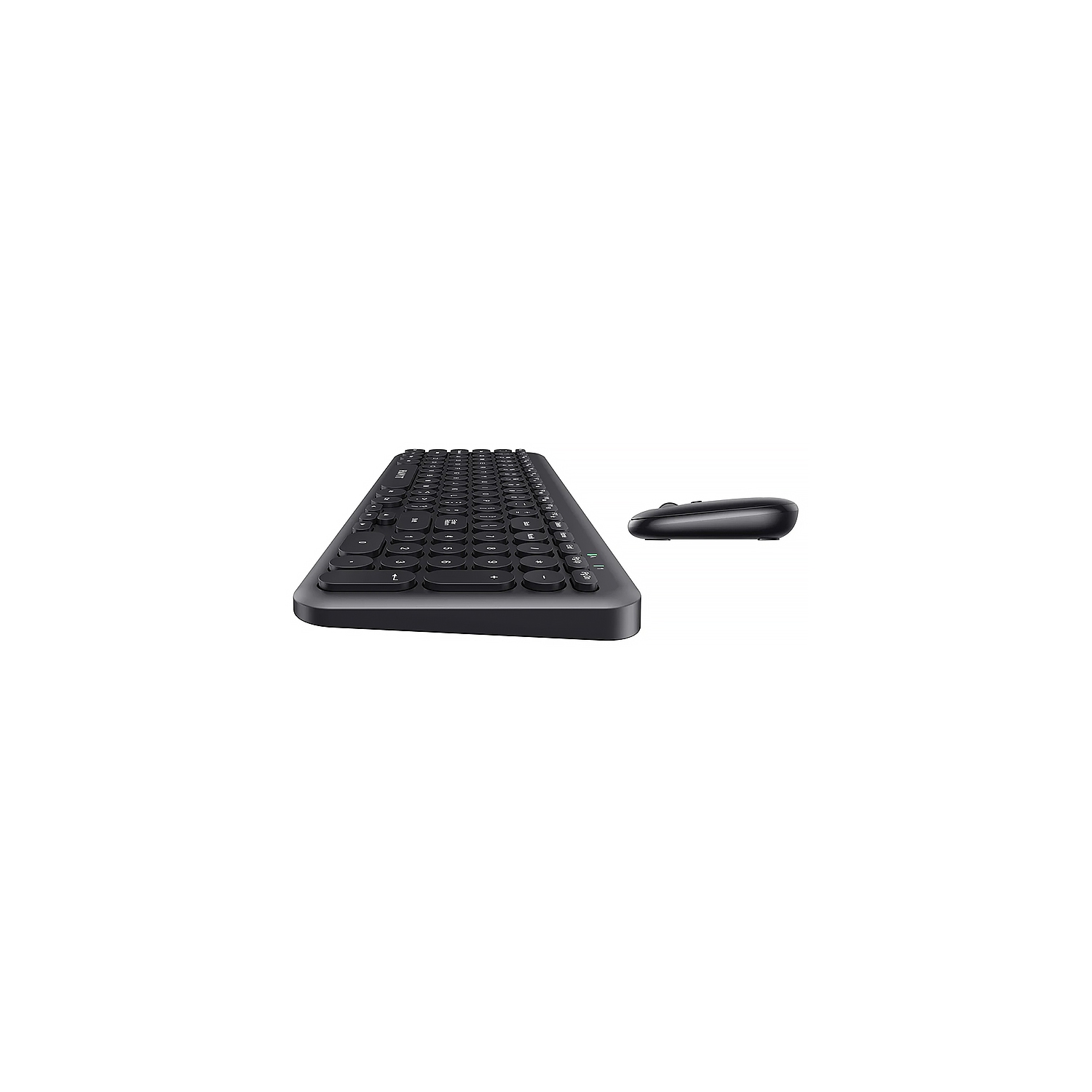 Havit KB254GCM Wireless 2.4GHz Full-Size Round Keycaps Retro Typewriter Keyboard and Mouse Combo_Black