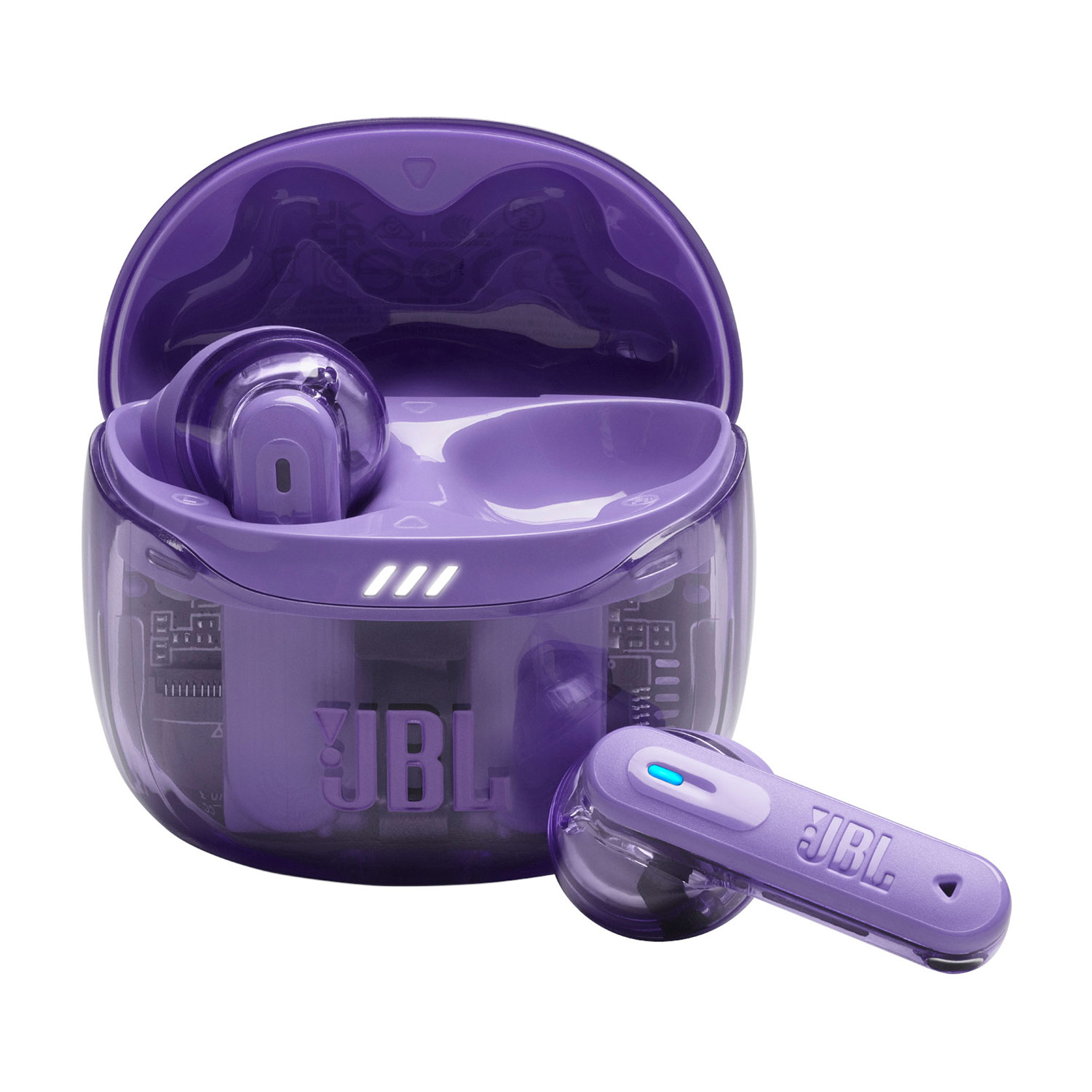 Écouteurs boutons 100 % sans fil à suppression du bruit Tune Flex 2 édition Ghost de JBL - Violet fantôme