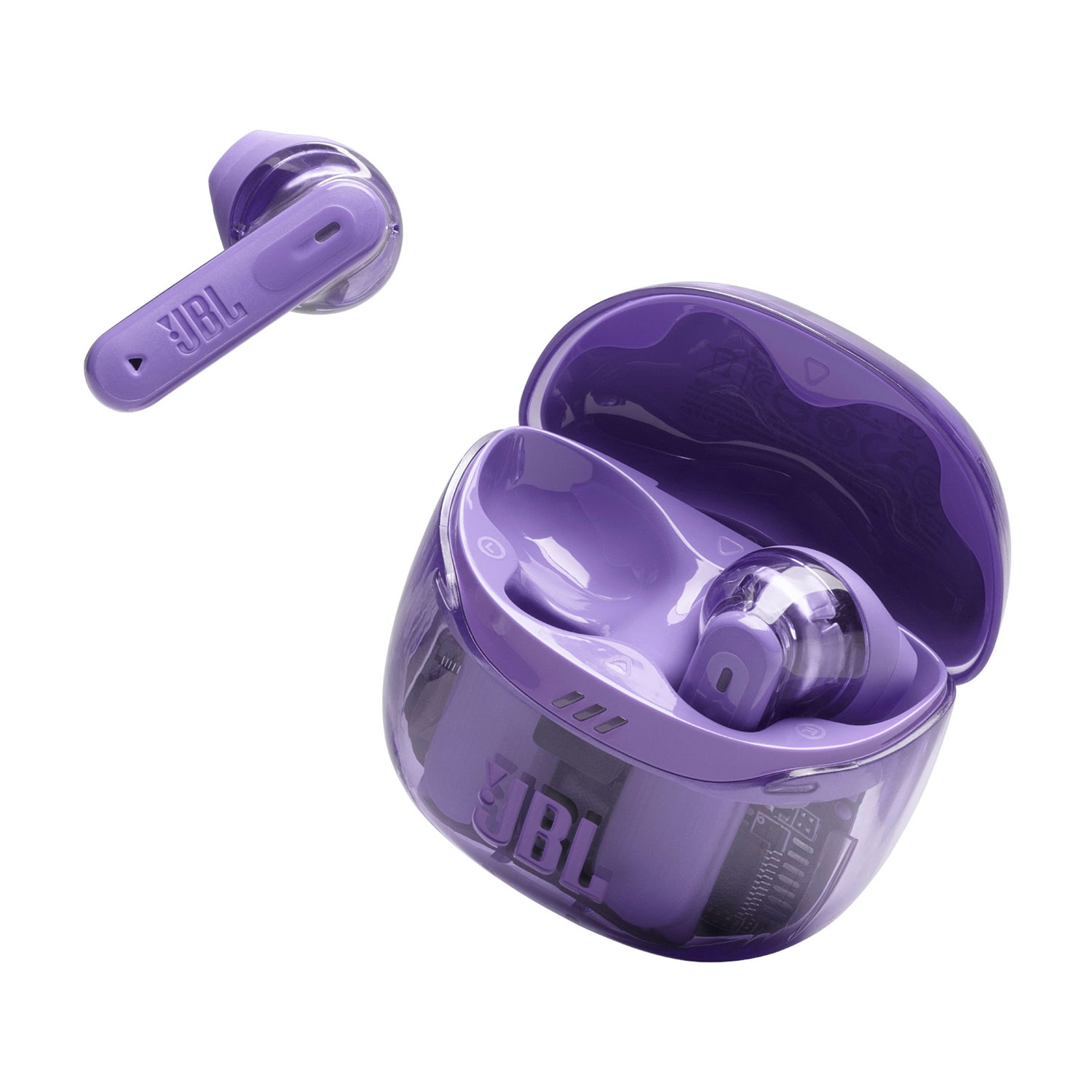 Écouteurs boutons 100 % sans fil à suppression du bruit Tune Flex 2 édition Ghost de JBL - Violet fantôme
