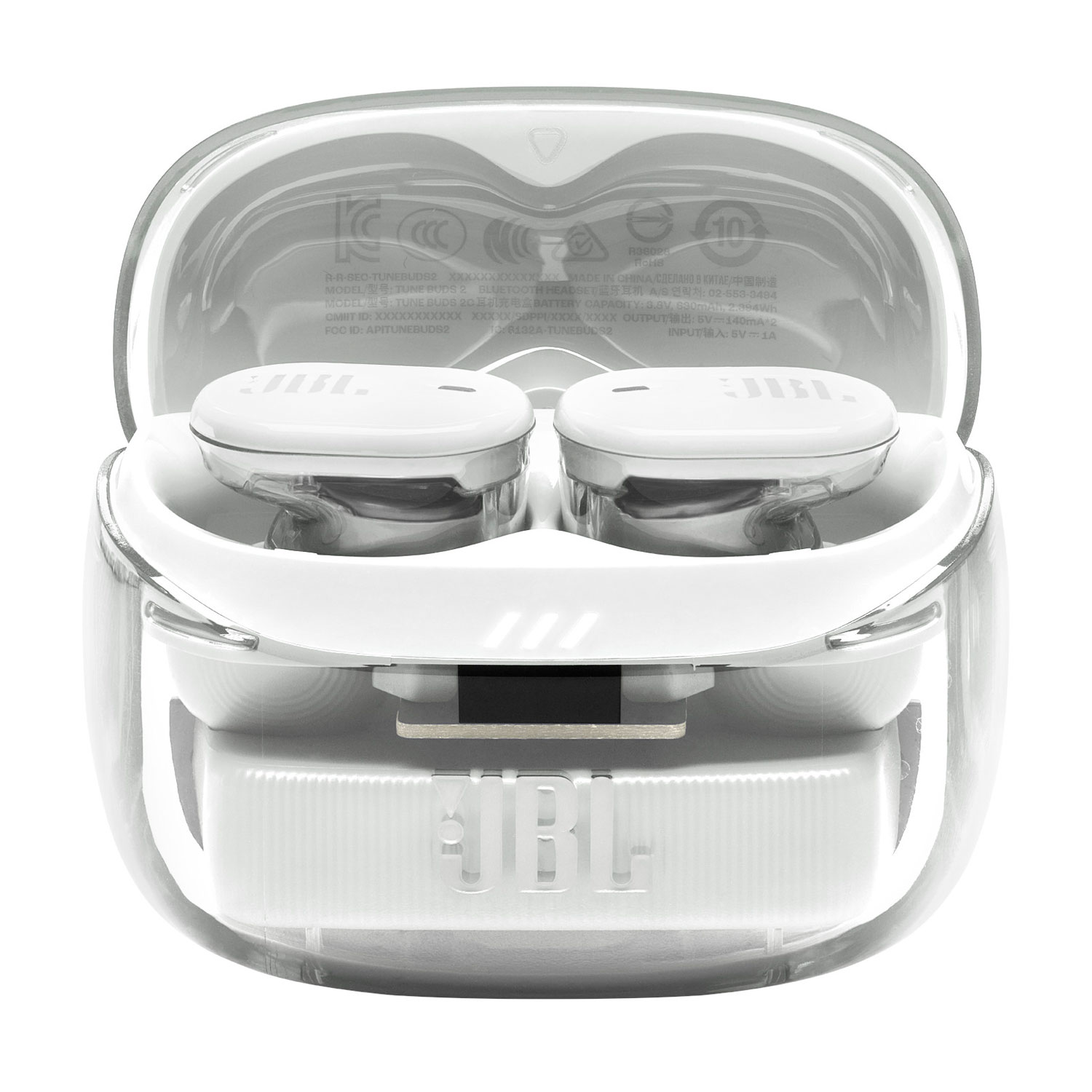 JBL Tune Buds 2 Ghost Edition In-Ear Noise Cancelling True Wireless Earbuds - Ghost White