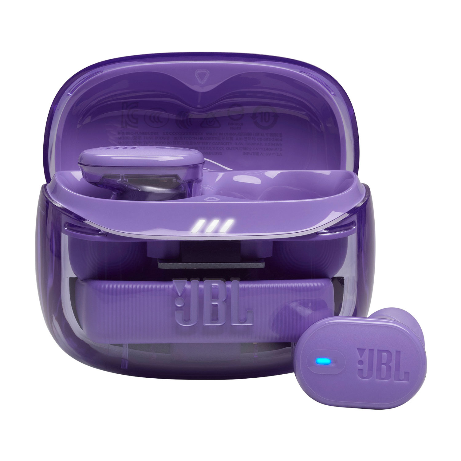 JBL Tune Buds 2 Ghost Edition In-Ear Noise Cancelling True Wireless Earbuds - Ghost Purple