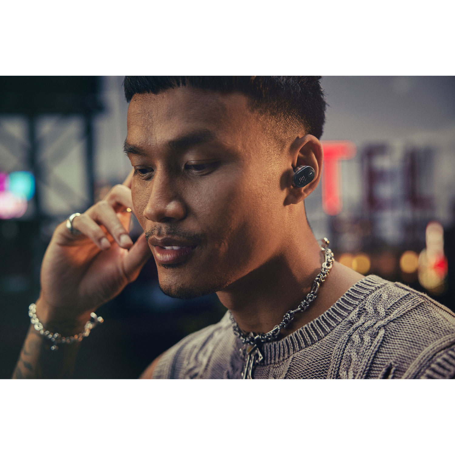 JBL Tune Buds 2 Ghost Edition In-Ear Noise Cancelling True Wireless Earbuds - Ghost Black