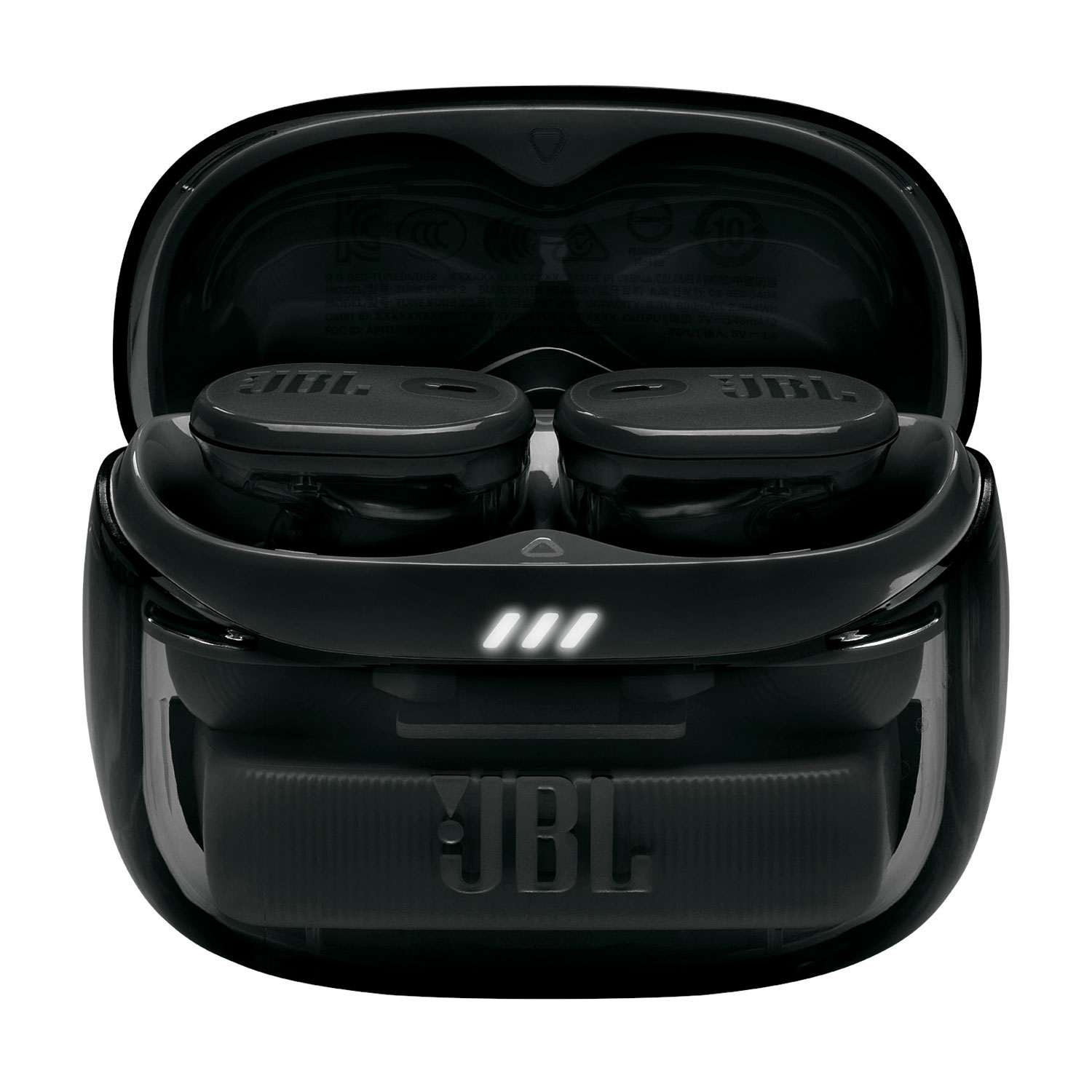 JBL Tune Buds 2 Ghost Edition In-Ear Noise Cancelling True Wireless Earbuds - Ghost Black