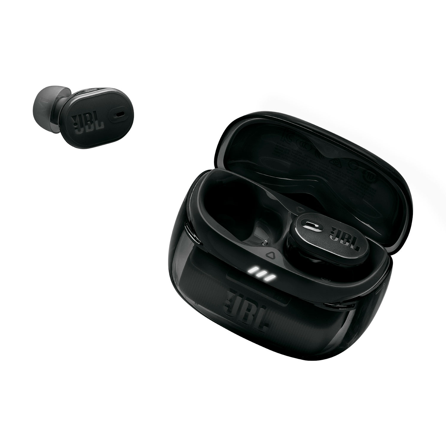 JBL Tune Buds 2 Ghost Edition In-Ear Noise Cancelling True Wireless Earbuds - Ghost Black