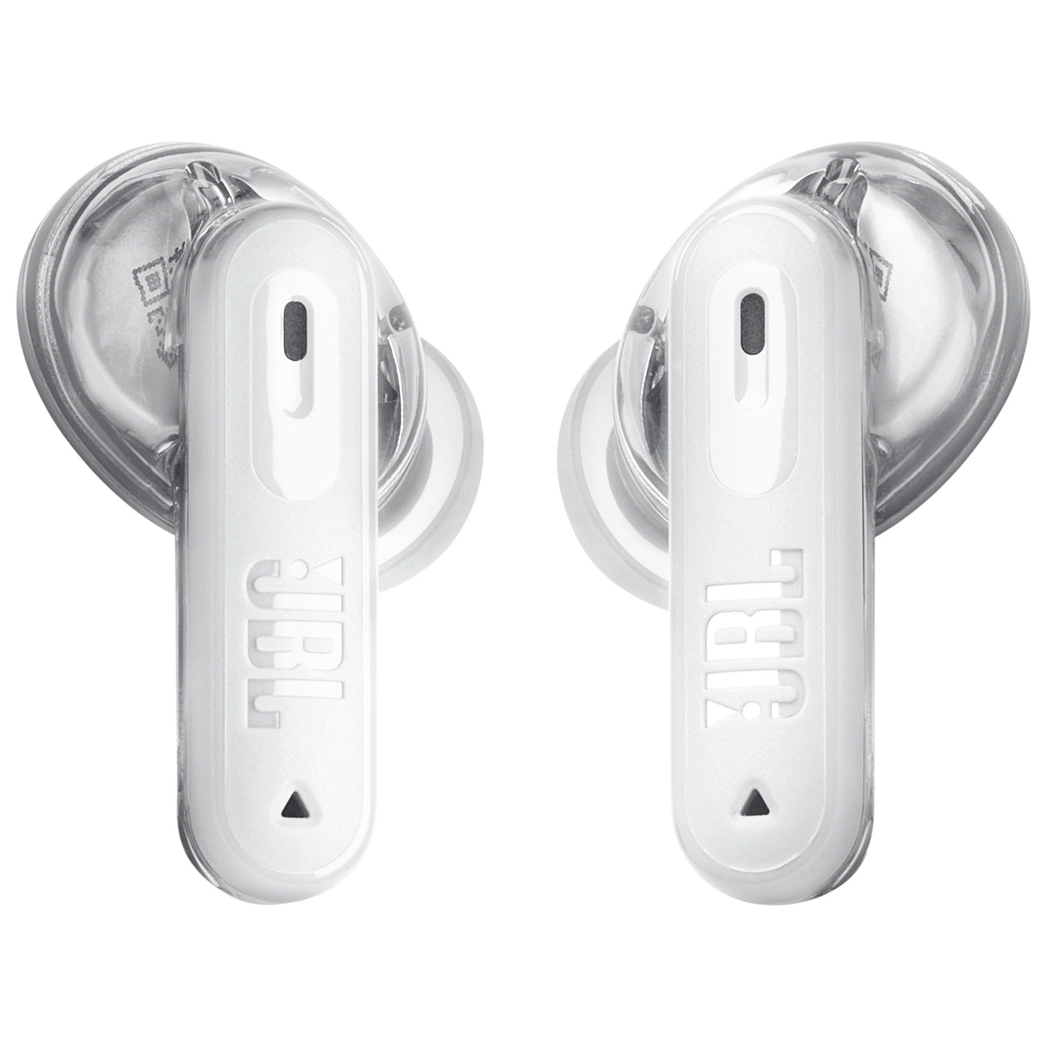 Écouteurs boutons 100 % sans fil à suppression du bruit Tune Beam 2 édition Ghost de JBL - Blanc fantôme