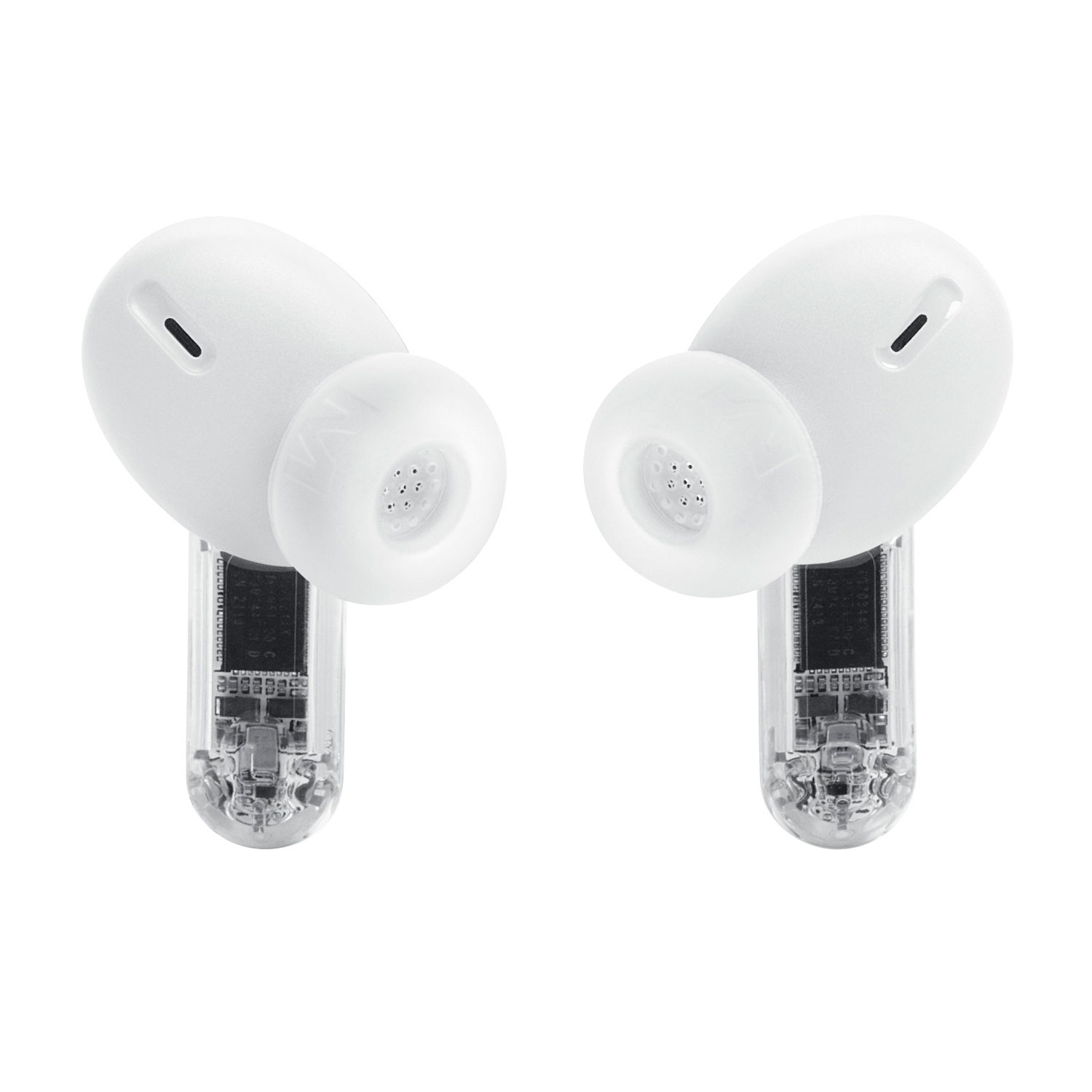 Écouteurs boutons 100 % sans fil à suppression du bruit Tune Beam 2 édition Ghost de JBL - Blanc fantôme