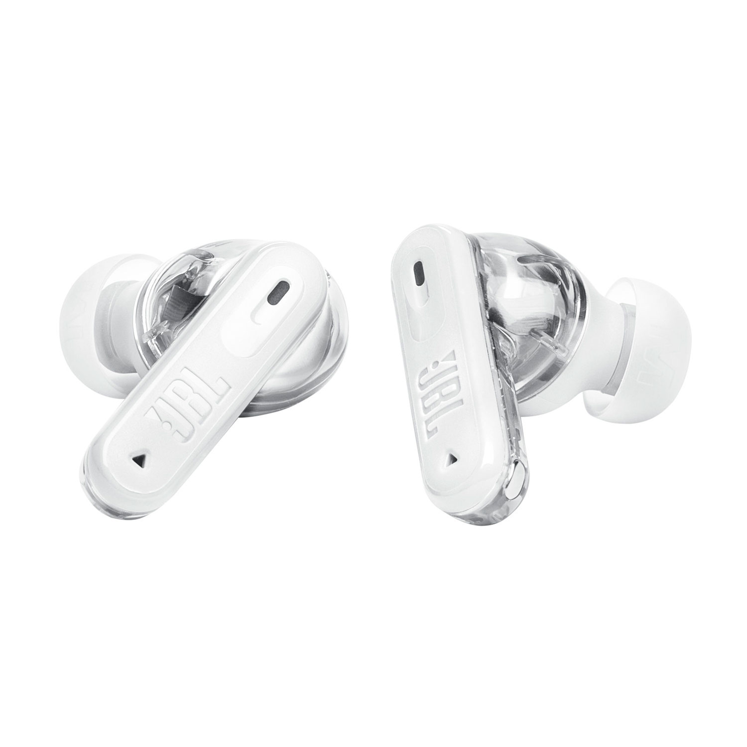 Écouteurs boutons 100 % sans fil à suppression du bruit Tune Beam 2 édition Ghost de JBL - Blanc fantôme
