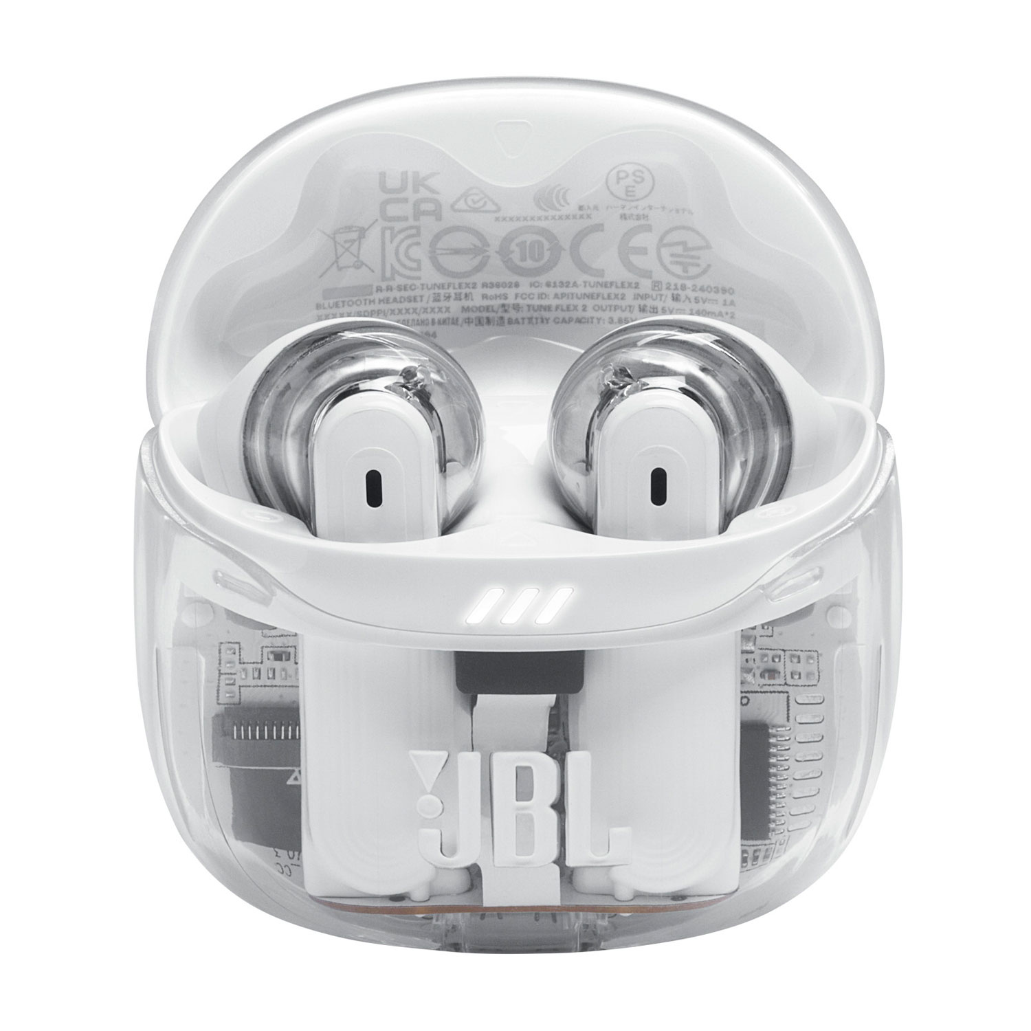 Écouteurs boutons 100 % sans fil à suppression du bruit Tune Flex 2 édition Ghost de JBL - Blanc fantôme