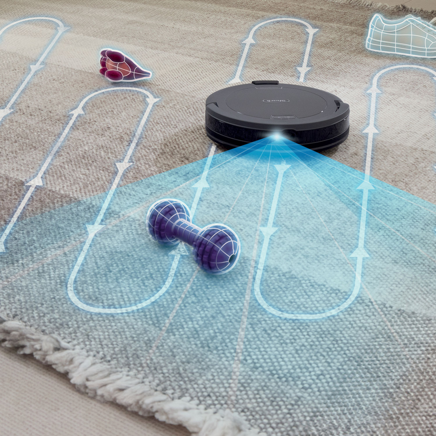 SHARK Navigator Wi-Fi Connected Robot Vacuum - Grey