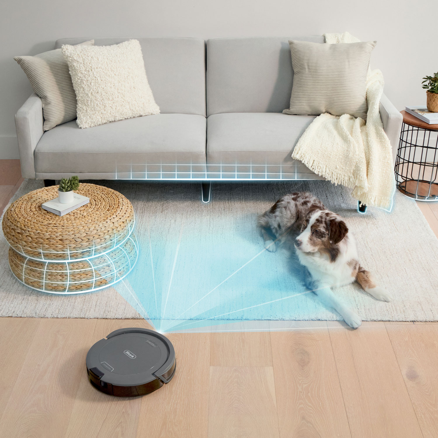 SHARK Navigator Wi-Fi Connected Robot Vacuum - Grey