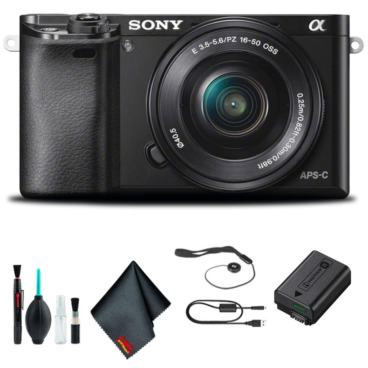 Open Box - Sony Alpha a6000 Mirrorless Camera with 16-50mm Lens