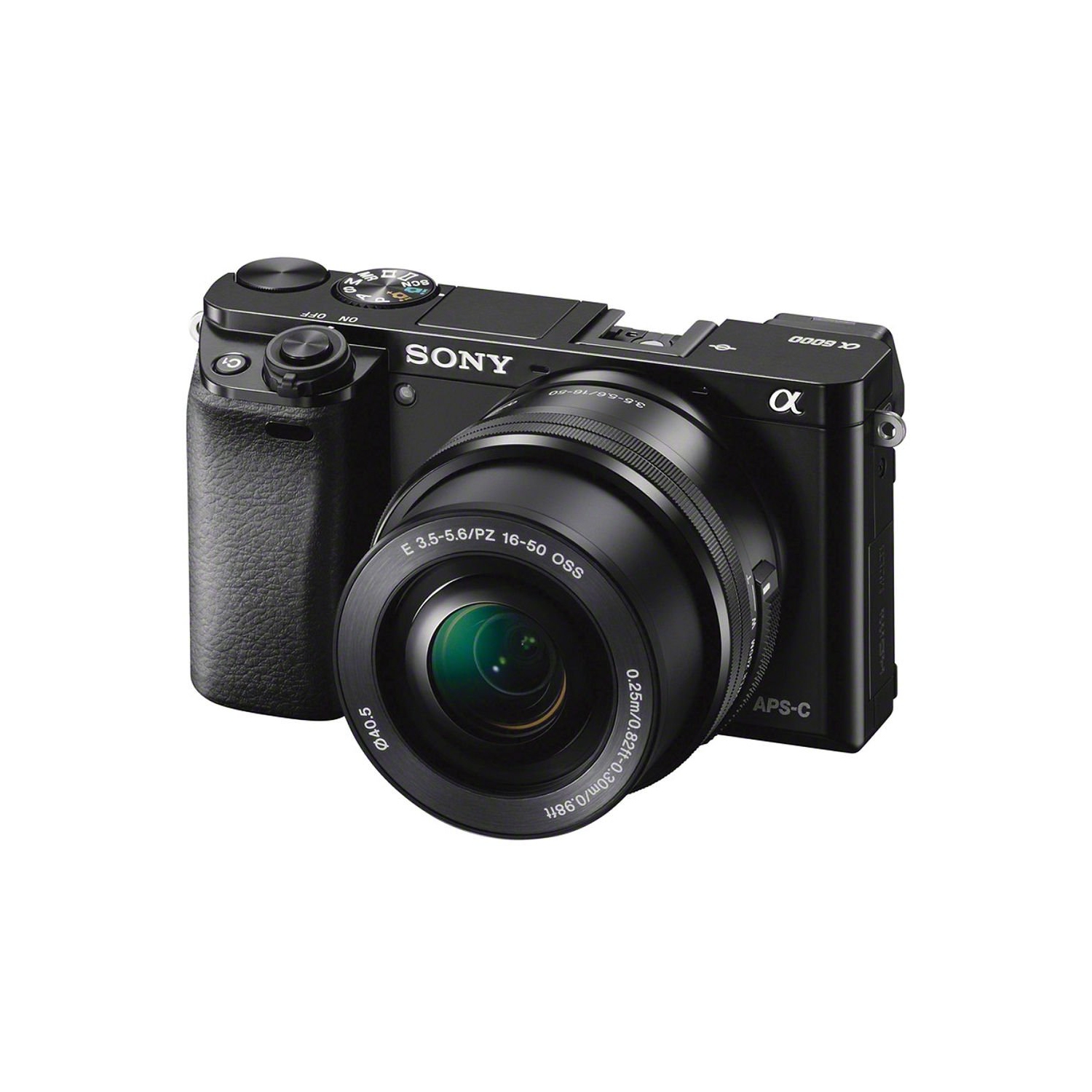 Open Box - Sony Alpha a6000 Mirrorless Digital Camera - Black + 16-50mm Lens Starter Bundle 02