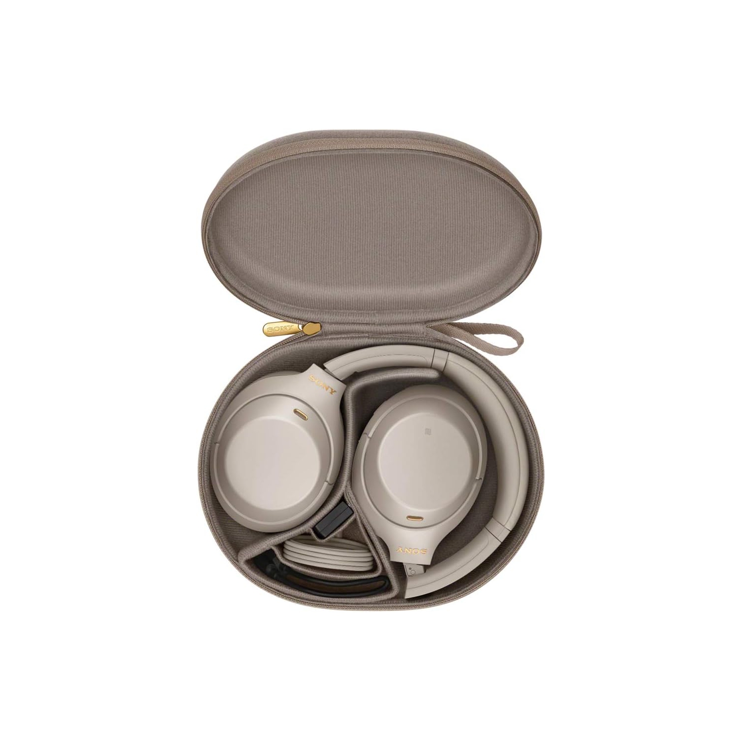 Refurbished - Sony WH-1000XM4 Wireless Noise-Cancelling Over-Ear Headphones - Silver