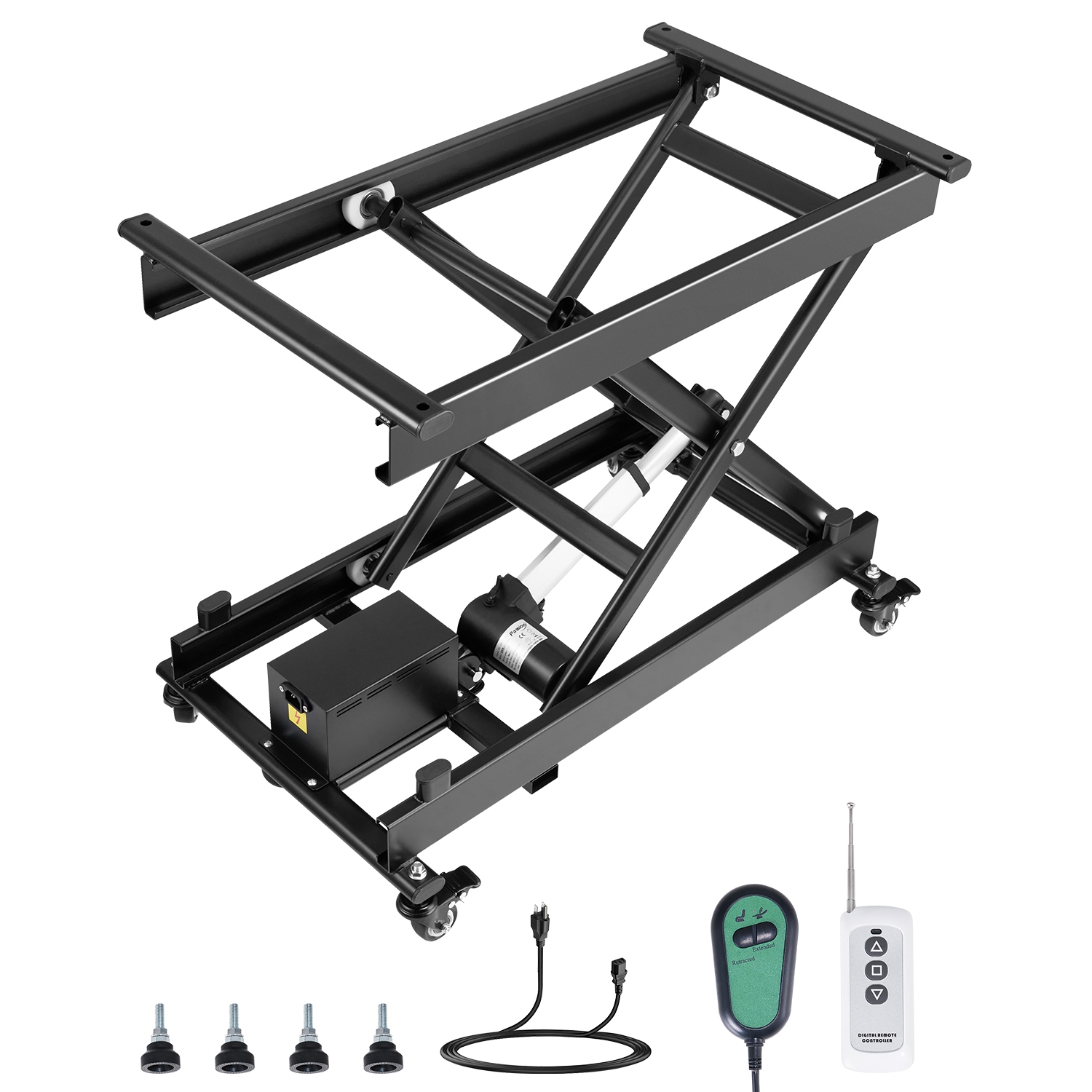 VEVOR 330 lbs Capacity Electric Lift Table, Single Scissor Lift
