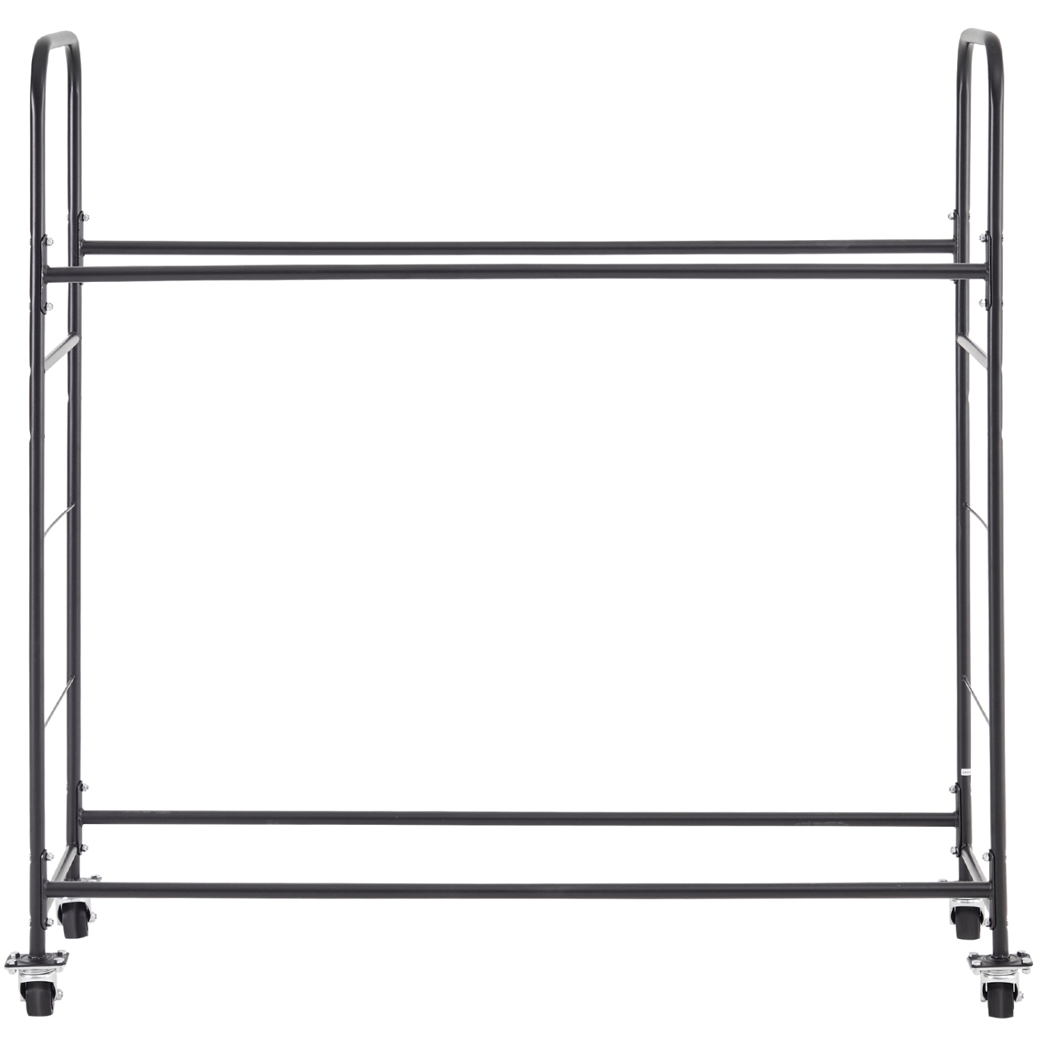 VEVOR 2-Shelf Rolling Tire Storage Rack, Tire Holder and Transport Trailer, Heavy-Duty Steel Cart with Wheel, Adjustable Height & Protective Cover,