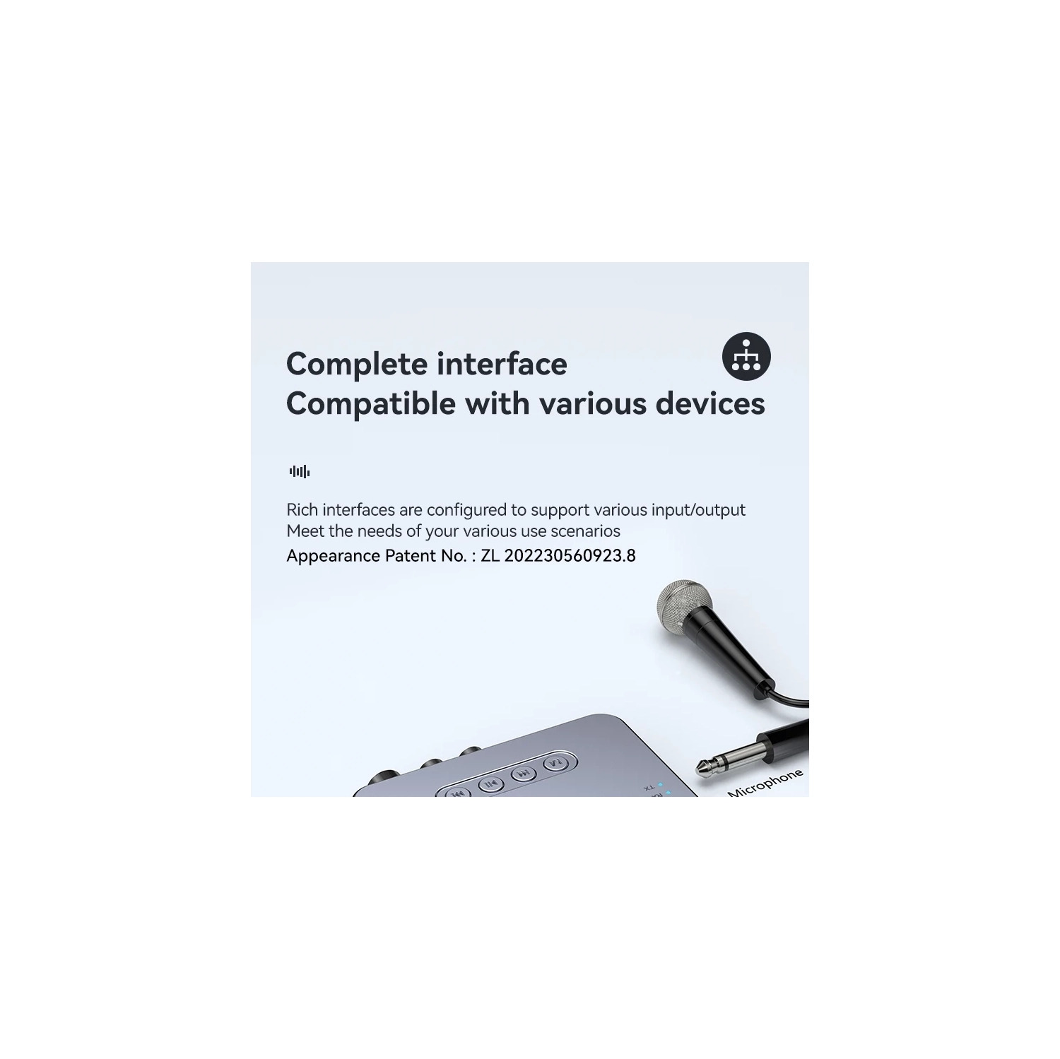 5,3 Émetteur récepteur Bluetooth radio FM K chantant Adaptateur audio CCP 4 en 1, adaptateur audio stéréo sans fil NFC radio FM