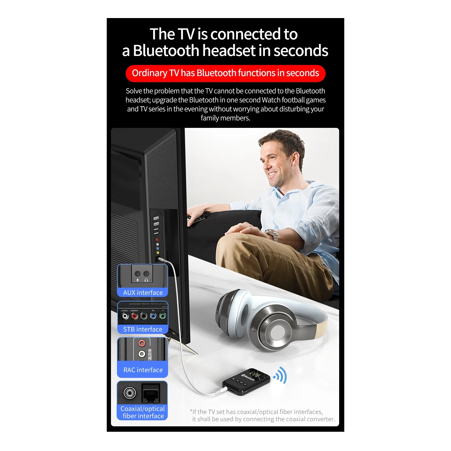 Émetteur récepteur Bluetooth 5,0 Adaptateur 2 en 1 Ordinateur Haut-parleur audio voiture FM Bluetooth émetteur audio maison récepteur sans carte