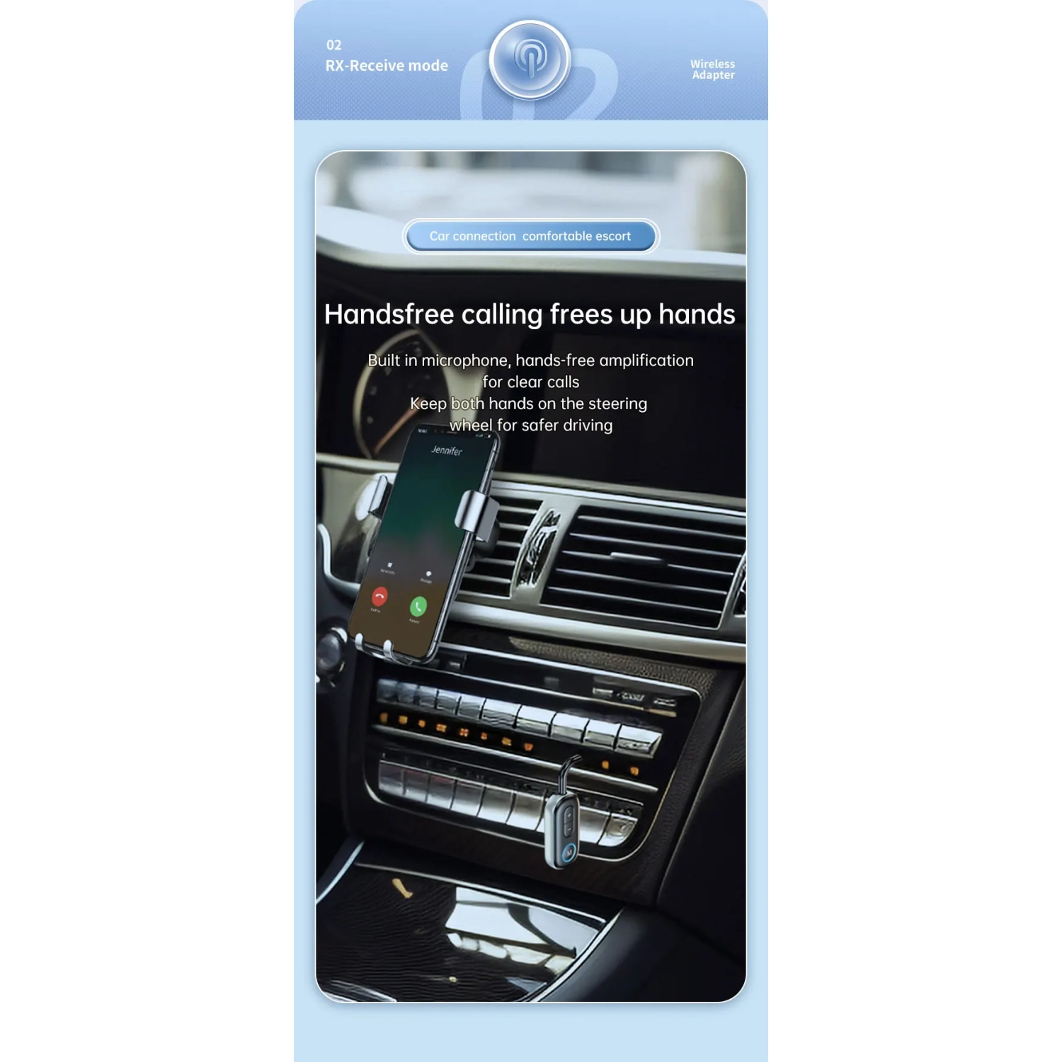 Émetteur récepteur Bluetooth 5,4 Récepteur Émetteur voiture avion auxiliaire deux en un émetteur sans fil 3,5&nbsp;mm adaptateur BT auxiliaire