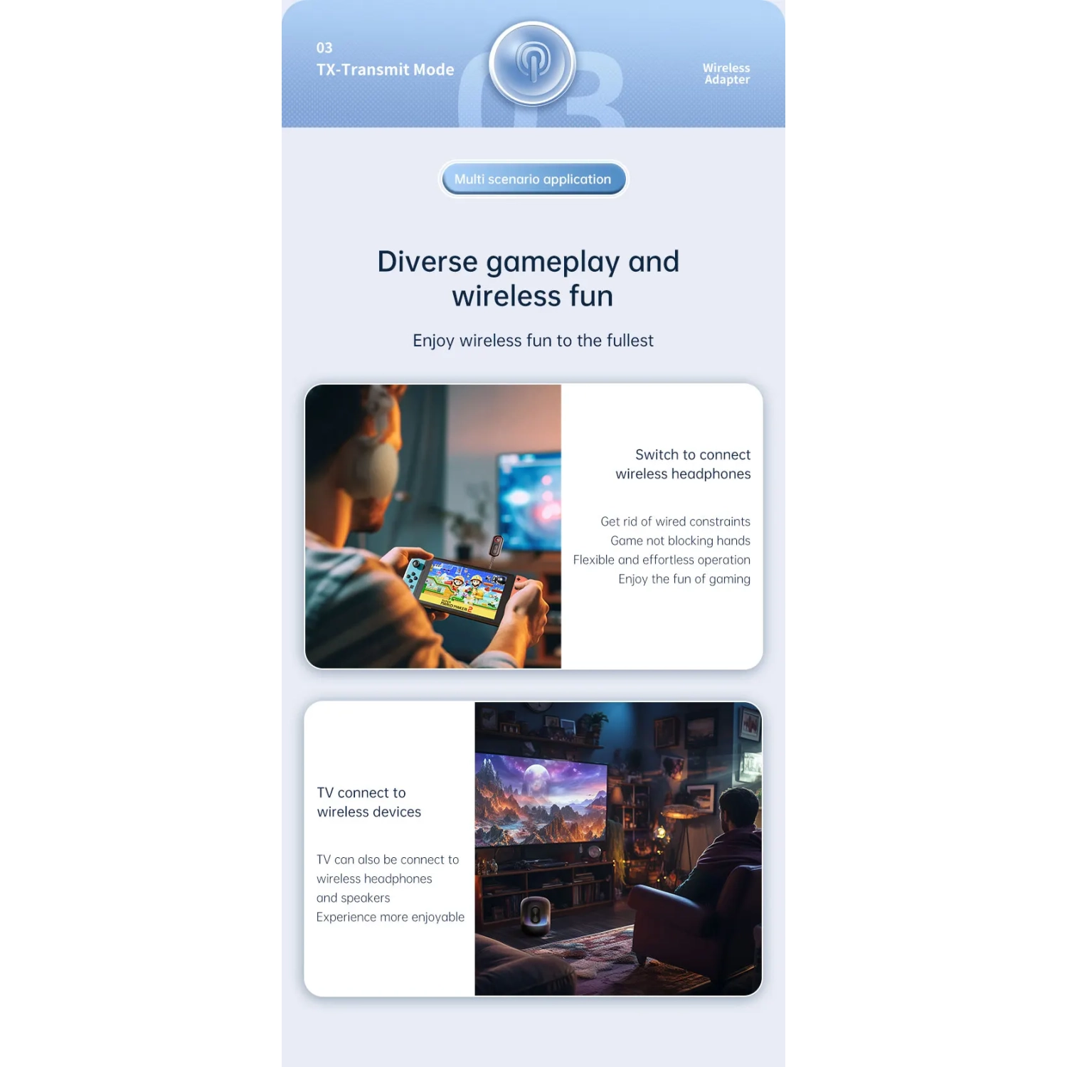 Émetteur récepteur Bluetooth 5,4 Récepteur Émetteur voiture avion auxiliaire deux en un émetteur sans fil 3,5&nbsp;mm adaptateur BT auxiliaire