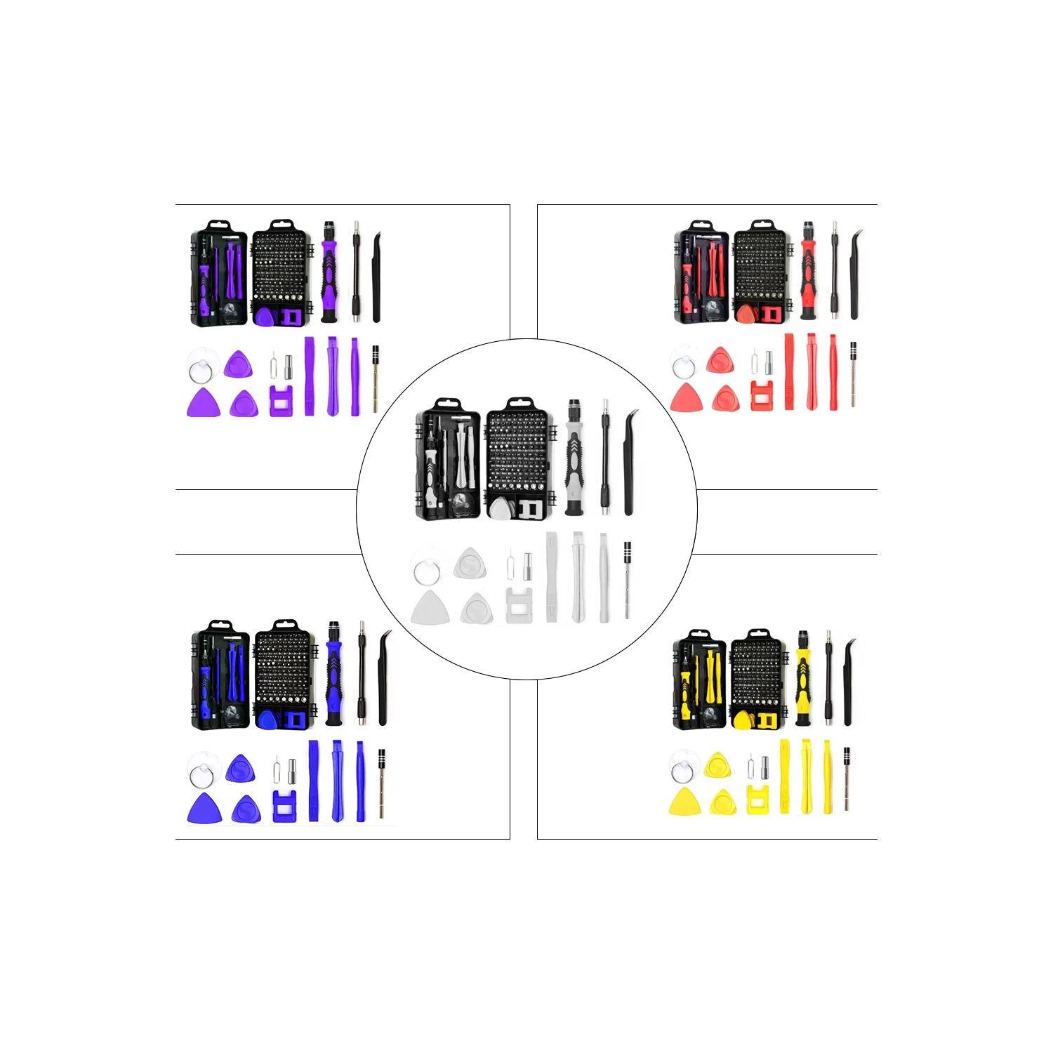 115-in-1 watch computer mobile phone disassembly repair hardware tool screwdriver combination set manual magnetic repair tool kit, computer, IPhone,