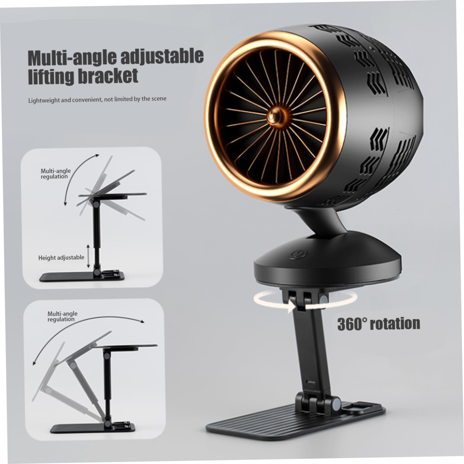 Desktop Range Hood with Filter Sponge USB 360° Rotary Portable Range Hood Height Angle Adjustable Low Noise Detachable Washable Desktop