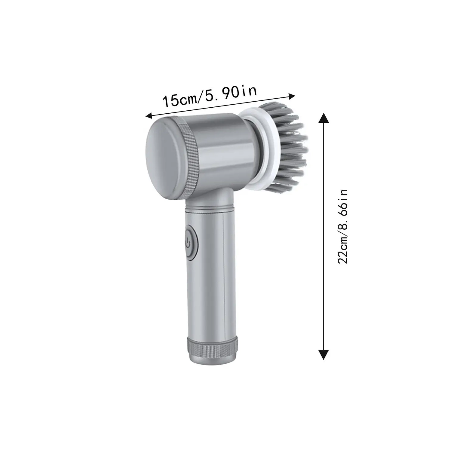 Brosse de nettoyage électrique 5 en 1, brosse à récurer portative sans fil avec têtes de brosse remplaçables pour le nettoyage de la cuisine et de la