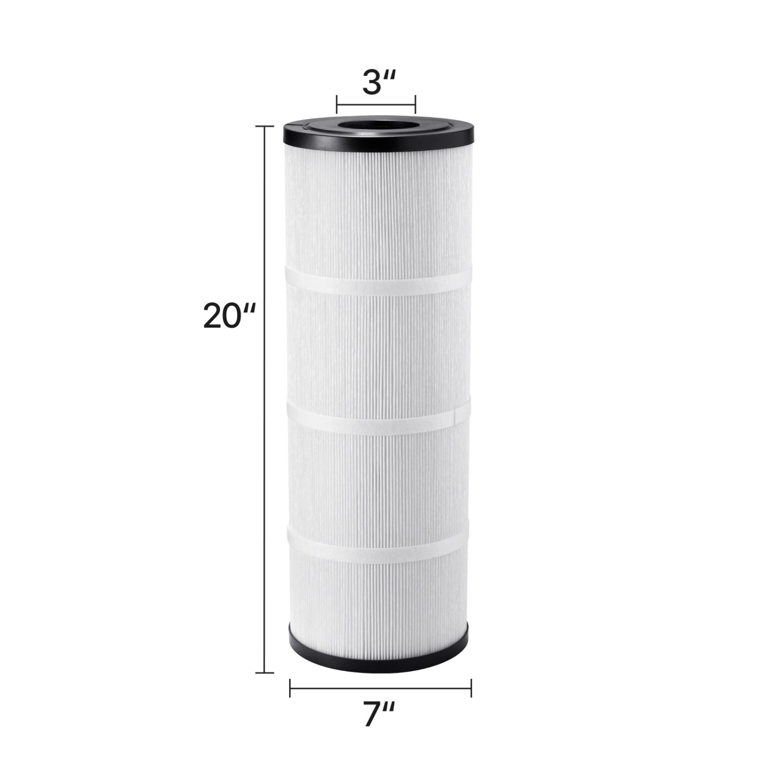 VEVOR 4x 80 Sq. Ft Pool Filter Cartridge, Spa Hot Tub Filter Cartridge Replacement, Compatible with Pentair CCP320, Pleatco PCC80-PAK4, Secure for